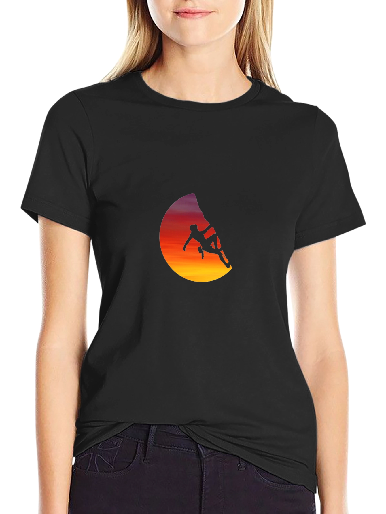 Climber Silhouette Graphic T-Shirt - Adventure Ready!