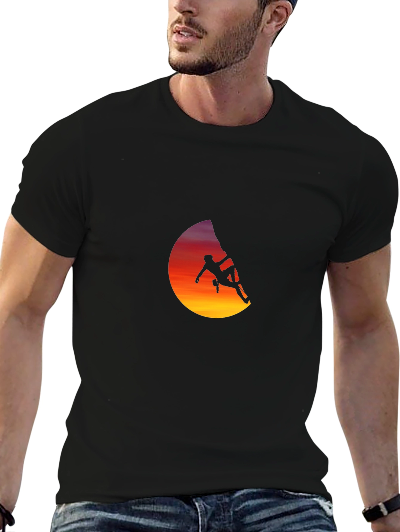 Climber Silhouette Graphic T-Shirt - Adventure Ready!