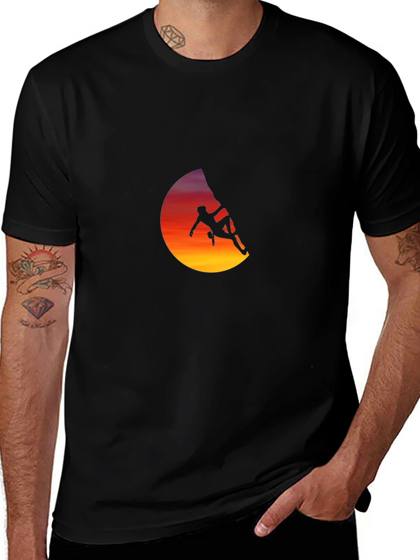 Climber Silhouette Graphic T-Shirt - Adventure Ready!