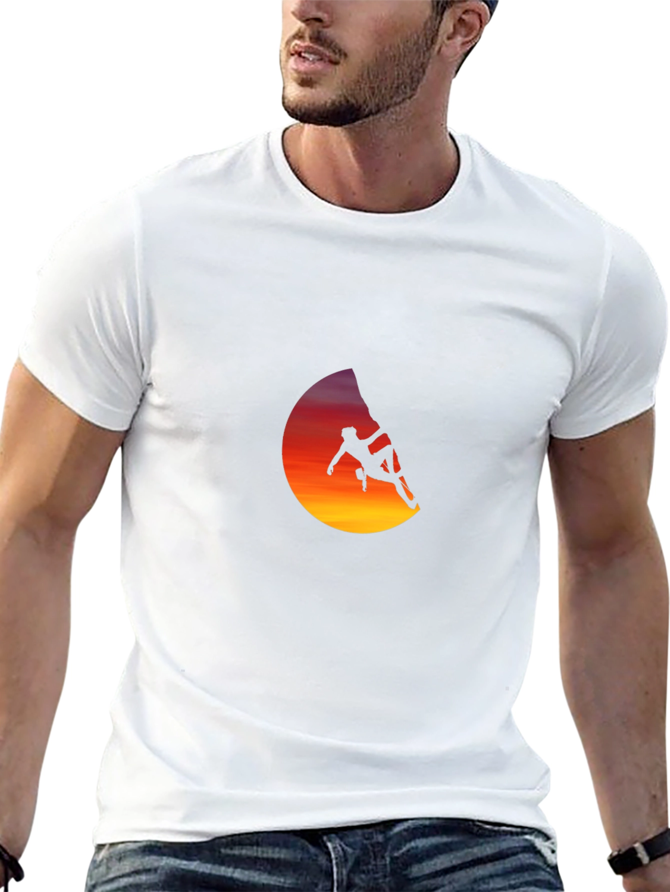 Climber Silhouette Graphic T-Shirt - Adventure Ready!
