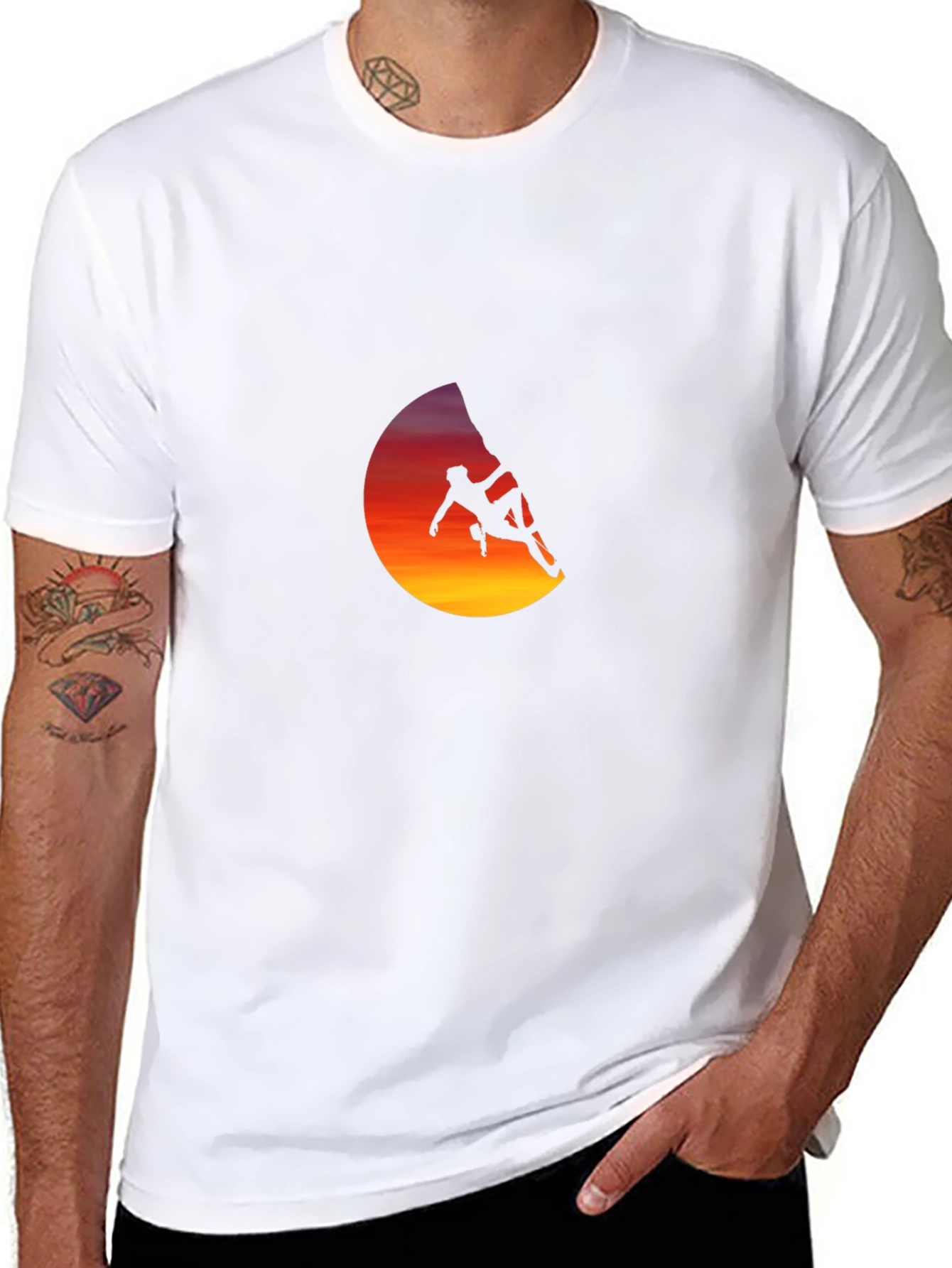 Climber Silhouette Graphic T-Shirt - Adventure Ready!