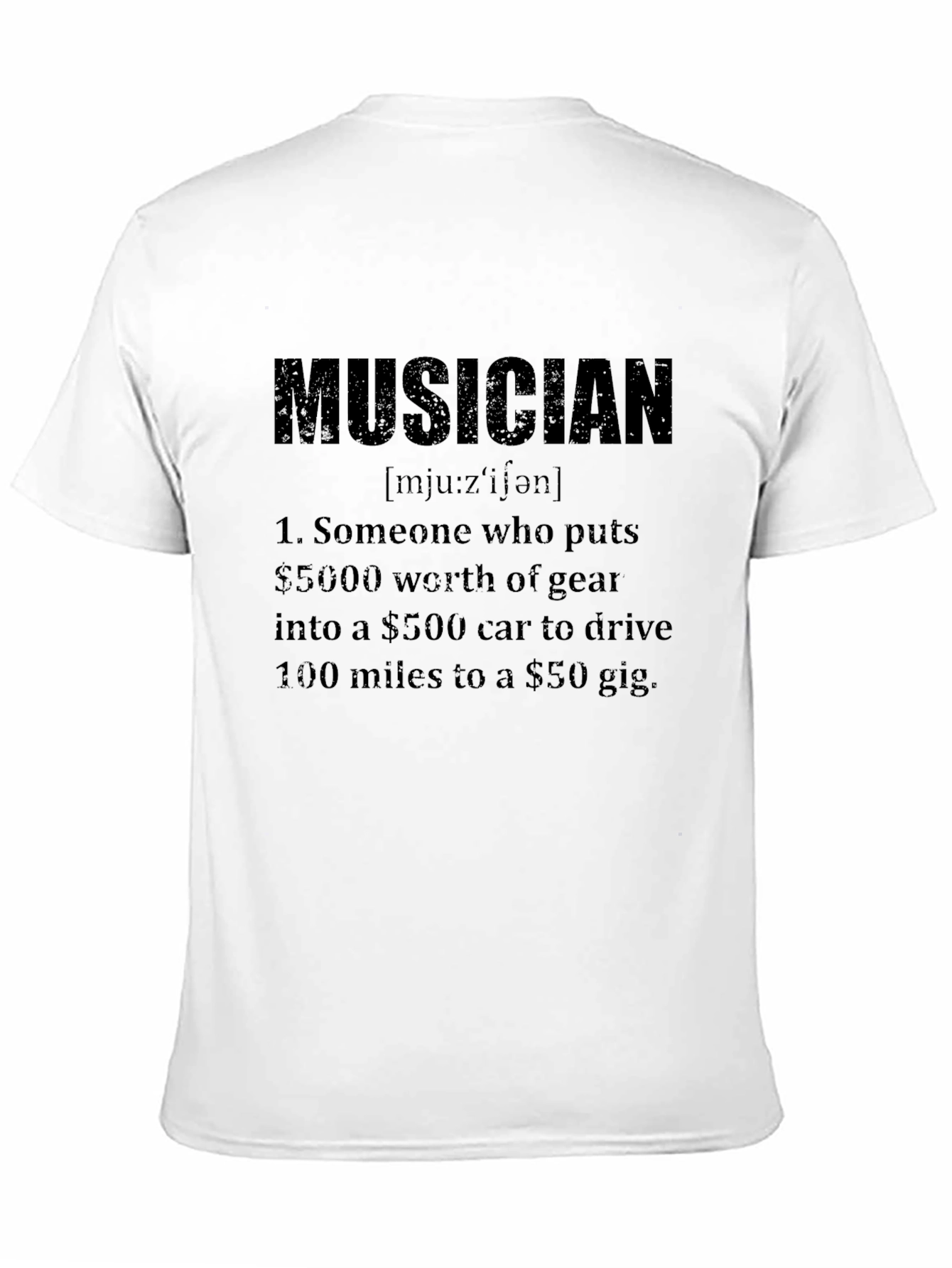 Musician Definition Black T-Shirt