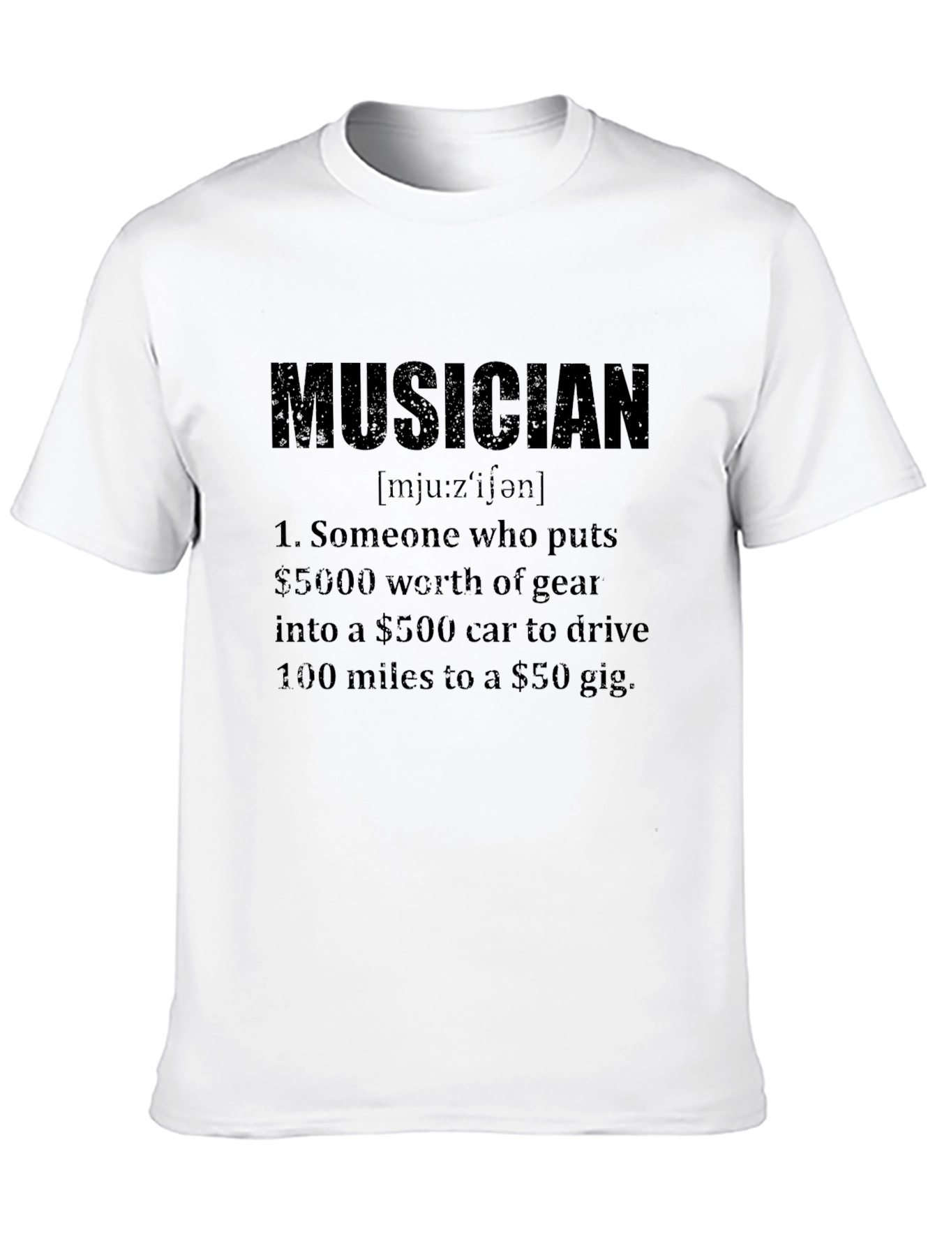 Musician Definition Black T-Shirt