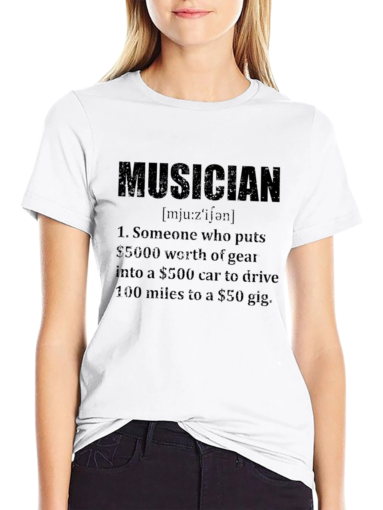 Musician Definition Black T-Shirt