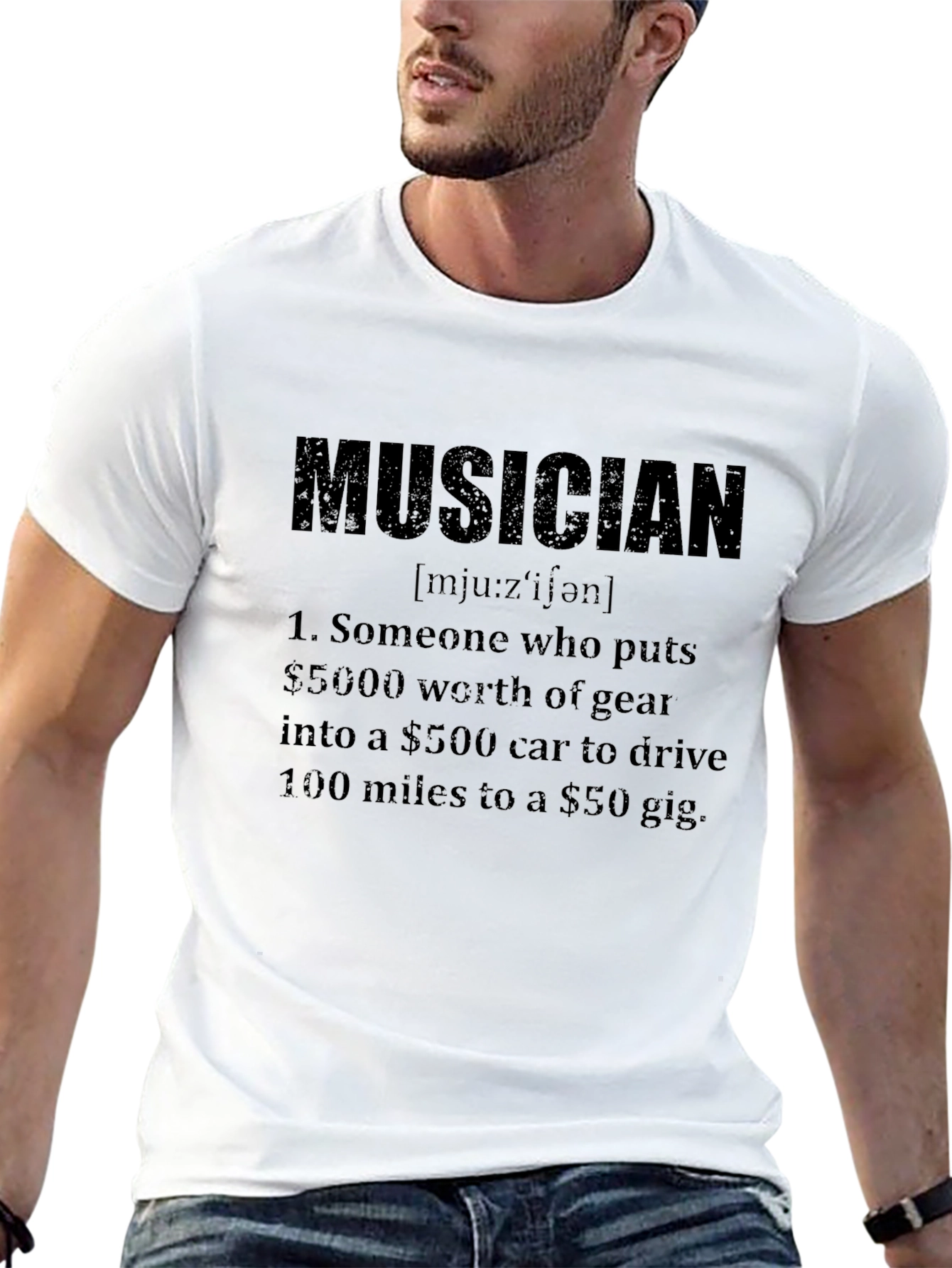 Musician Definition Black T-Shirt