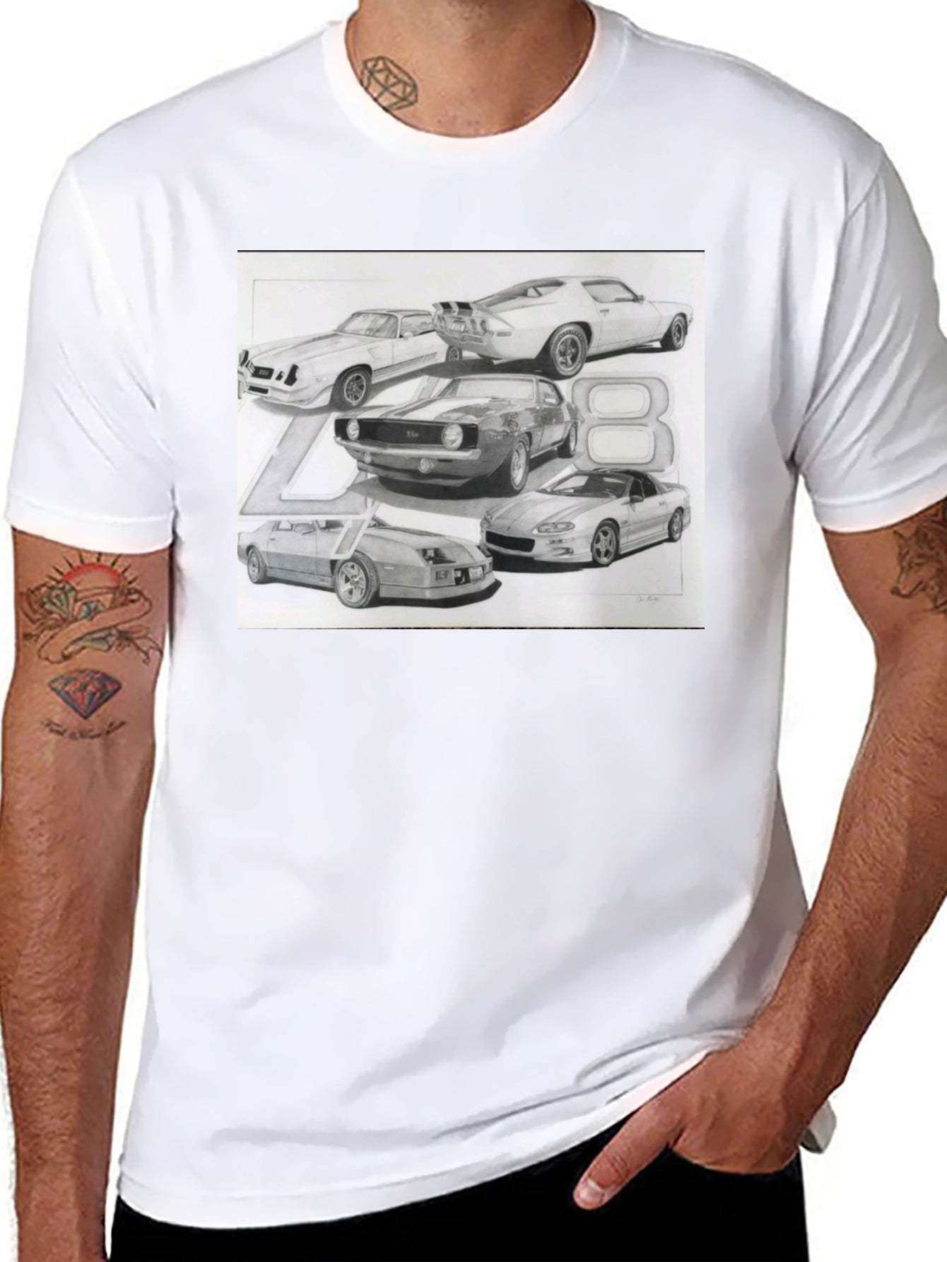 Camaro Generations T-Shirt - Iconic Car Design