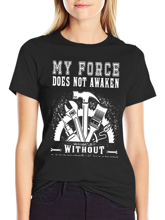 My Force Doesnt Awaken Mens Black T-Shirt