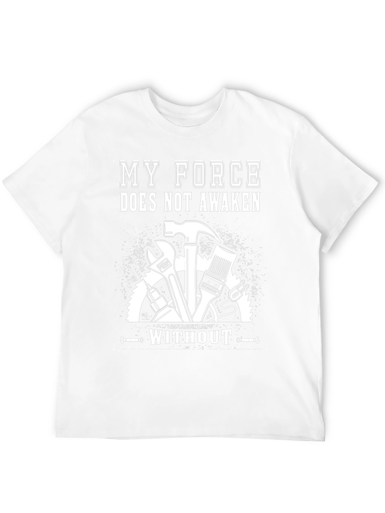 My Force Doesnt Awaken Mens Black T-Shirt