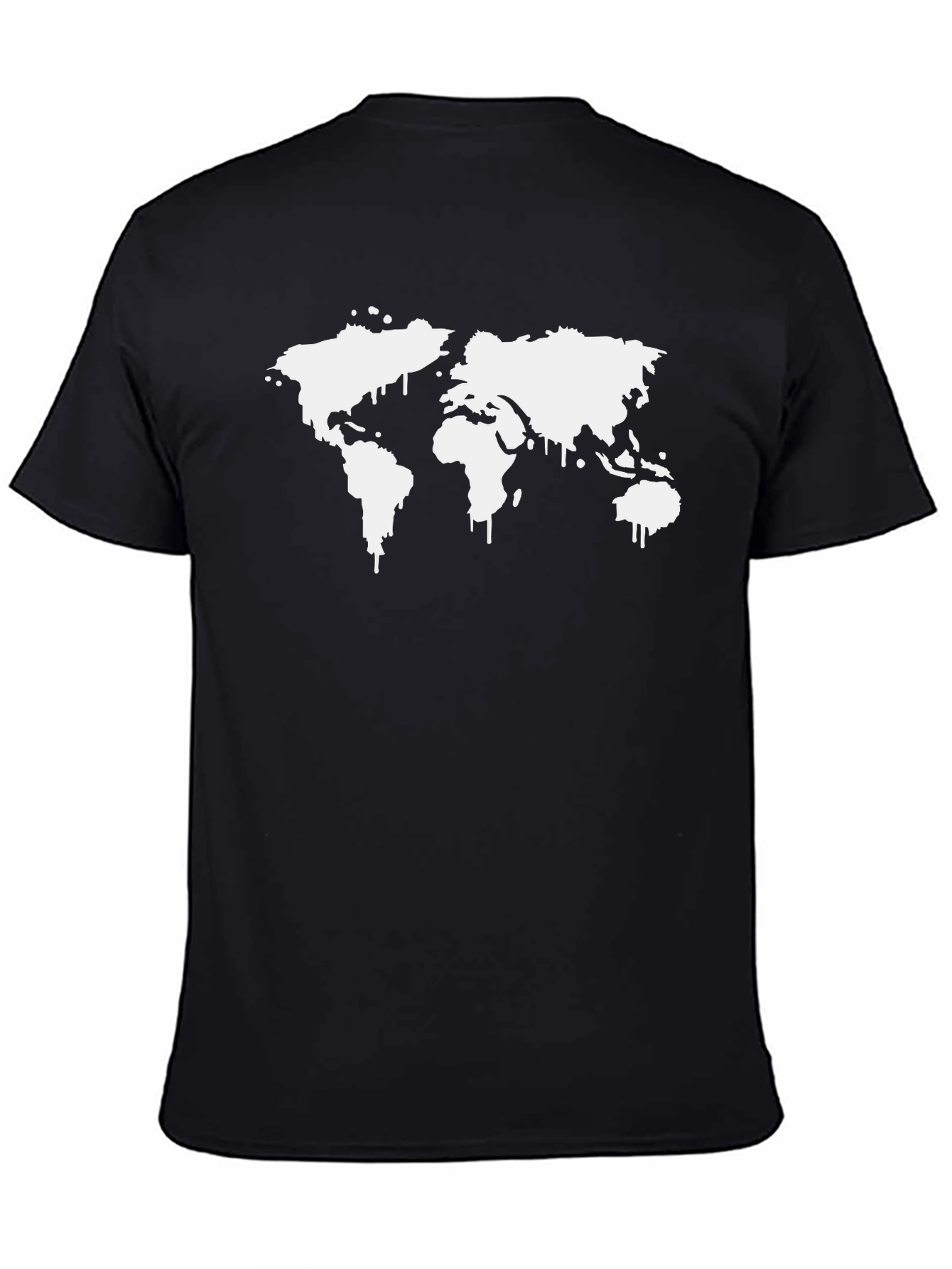 World Map Graphic Tee - Black
