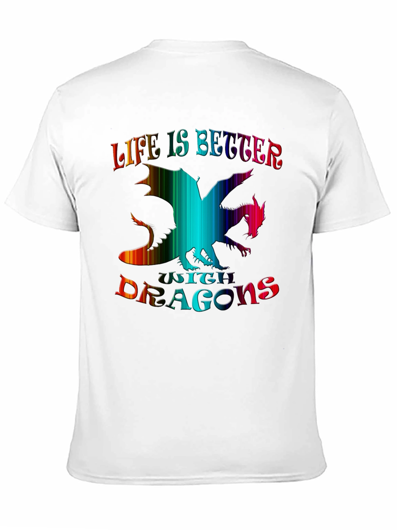 Life is Better with Dragons Black Graphic Tee