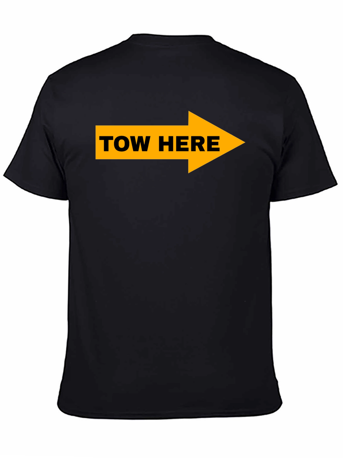 Tow Here Graphic Tee - Arrow Novelty T-Shirt