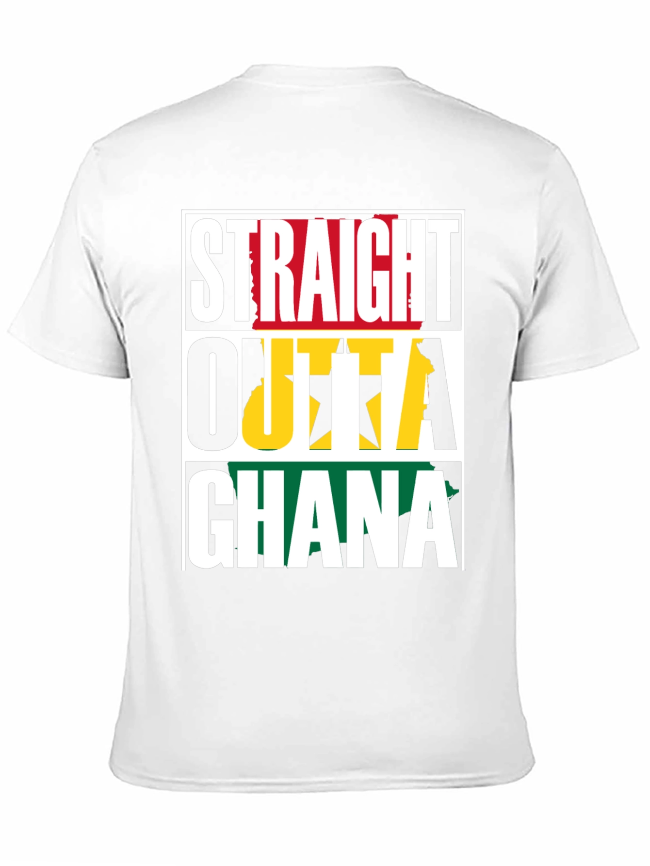 Straight Outta Ghana T-Shirt - Black