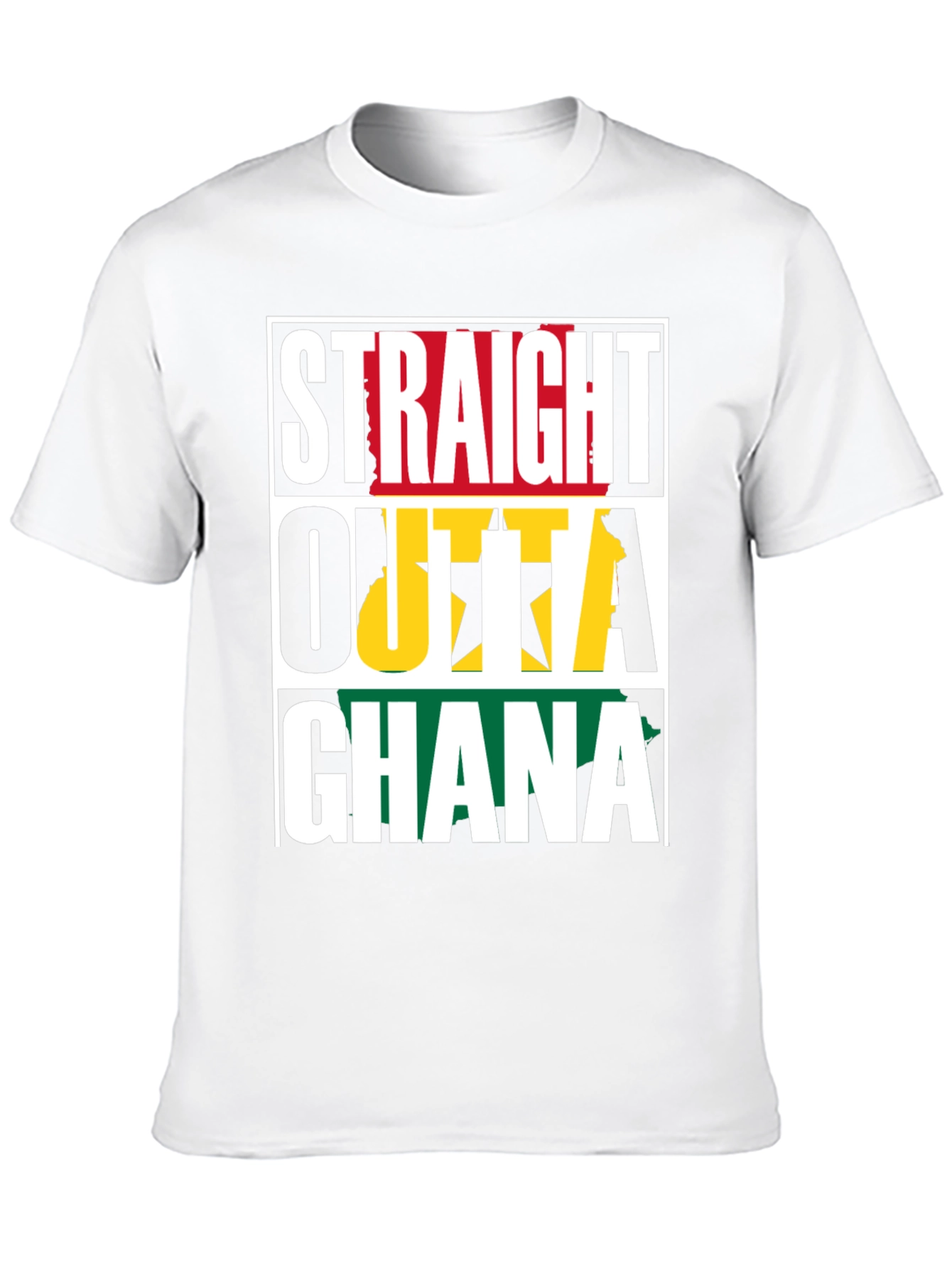 Straight Outta Ghana T-Shirt - Black