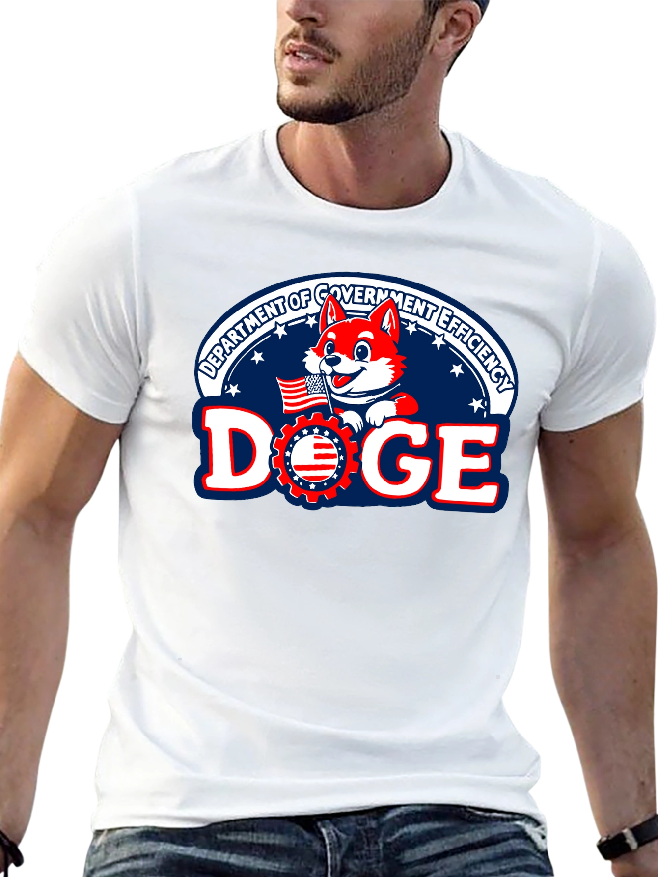 DOGE Department Government Efficiency Black T-Shirt