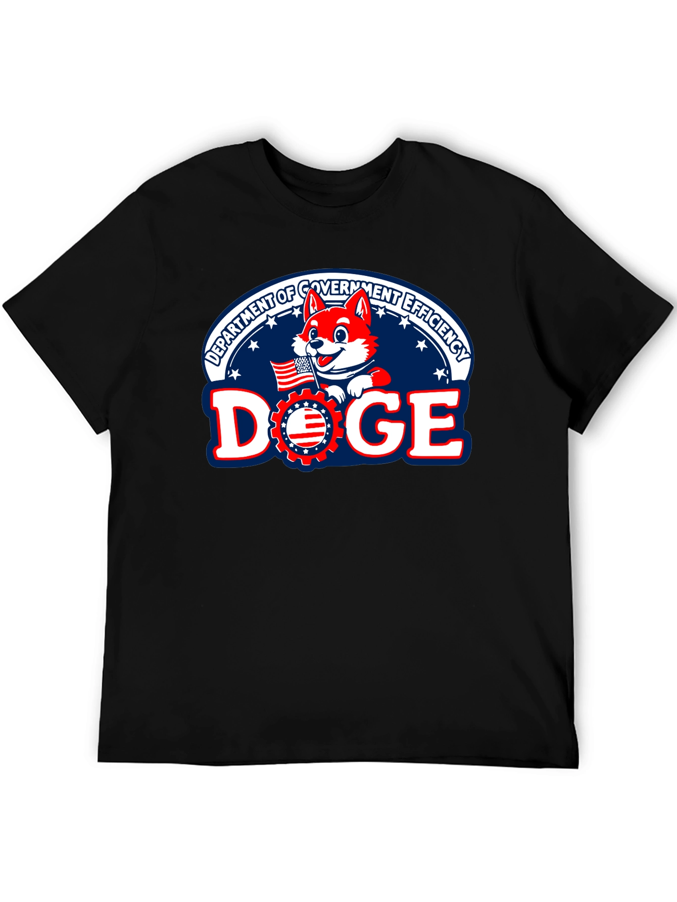 DOGE Department Government Efficiency Black T-Shirt