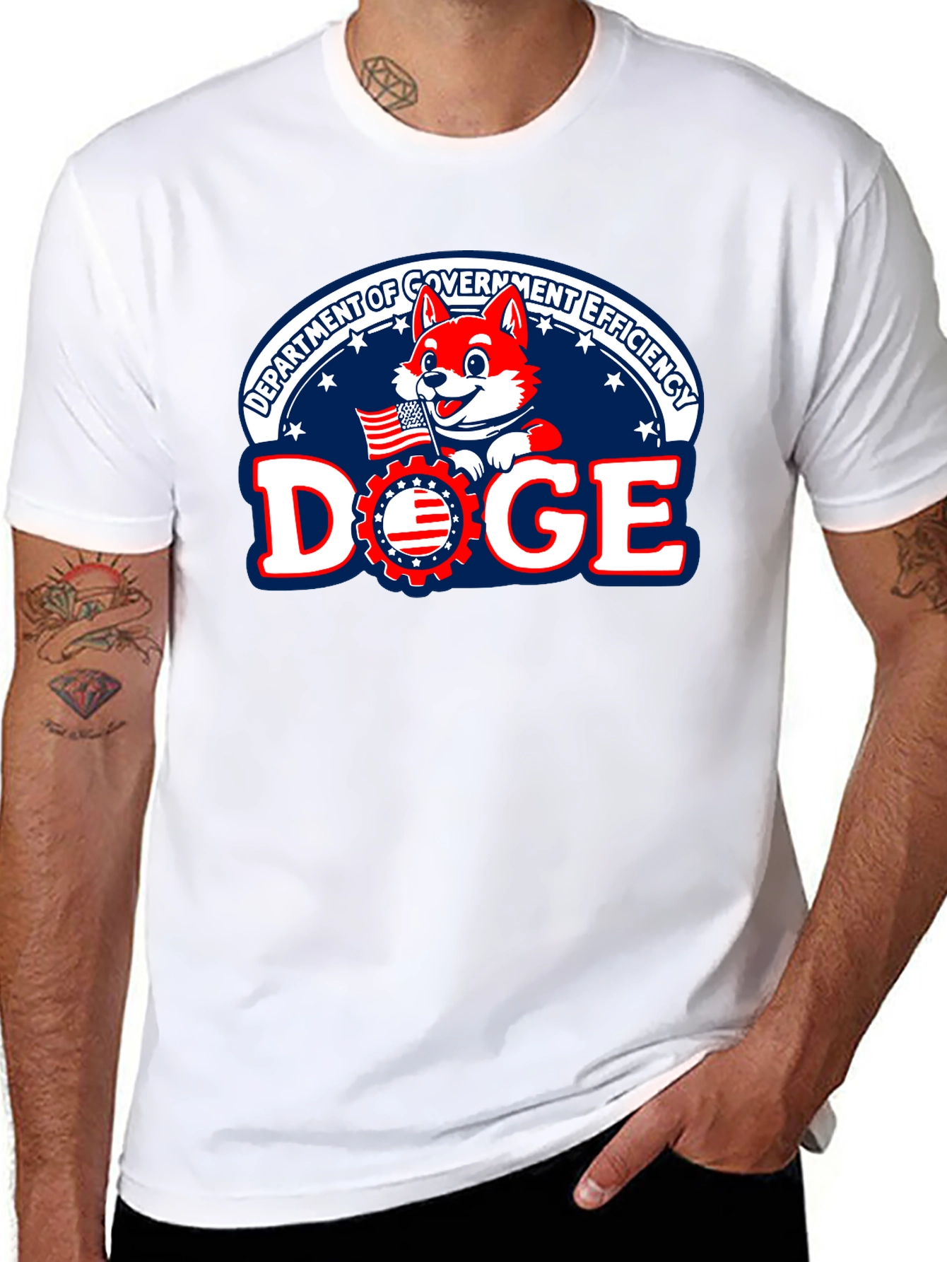 DOGE Department Government Efficiency Black T-Shirt
