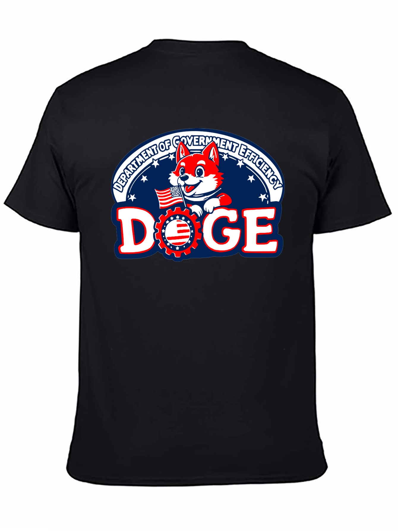 DOGE Department Government Efficiency Black T-Shirt