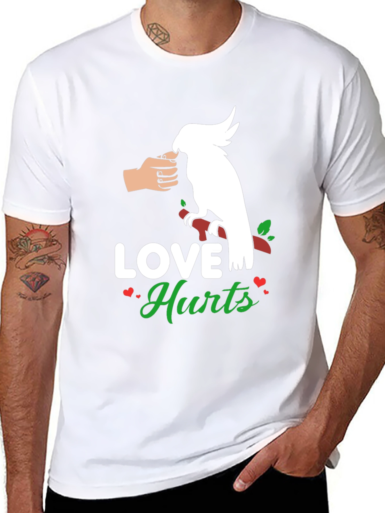 Love Hurts T-Shirt - Parrot Edition