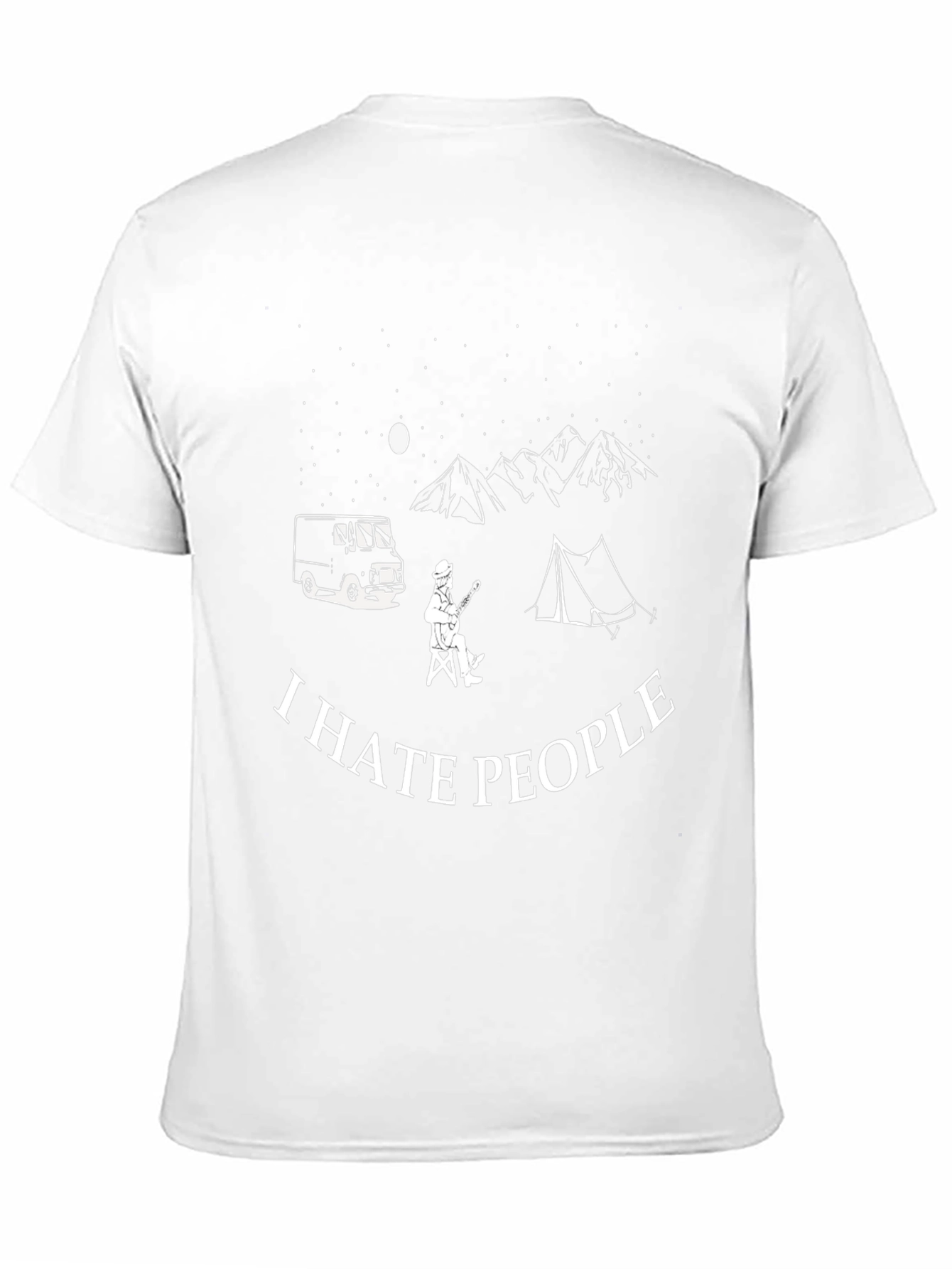 I Hate People Camping Graphic Tee - Introvert T-Shirt