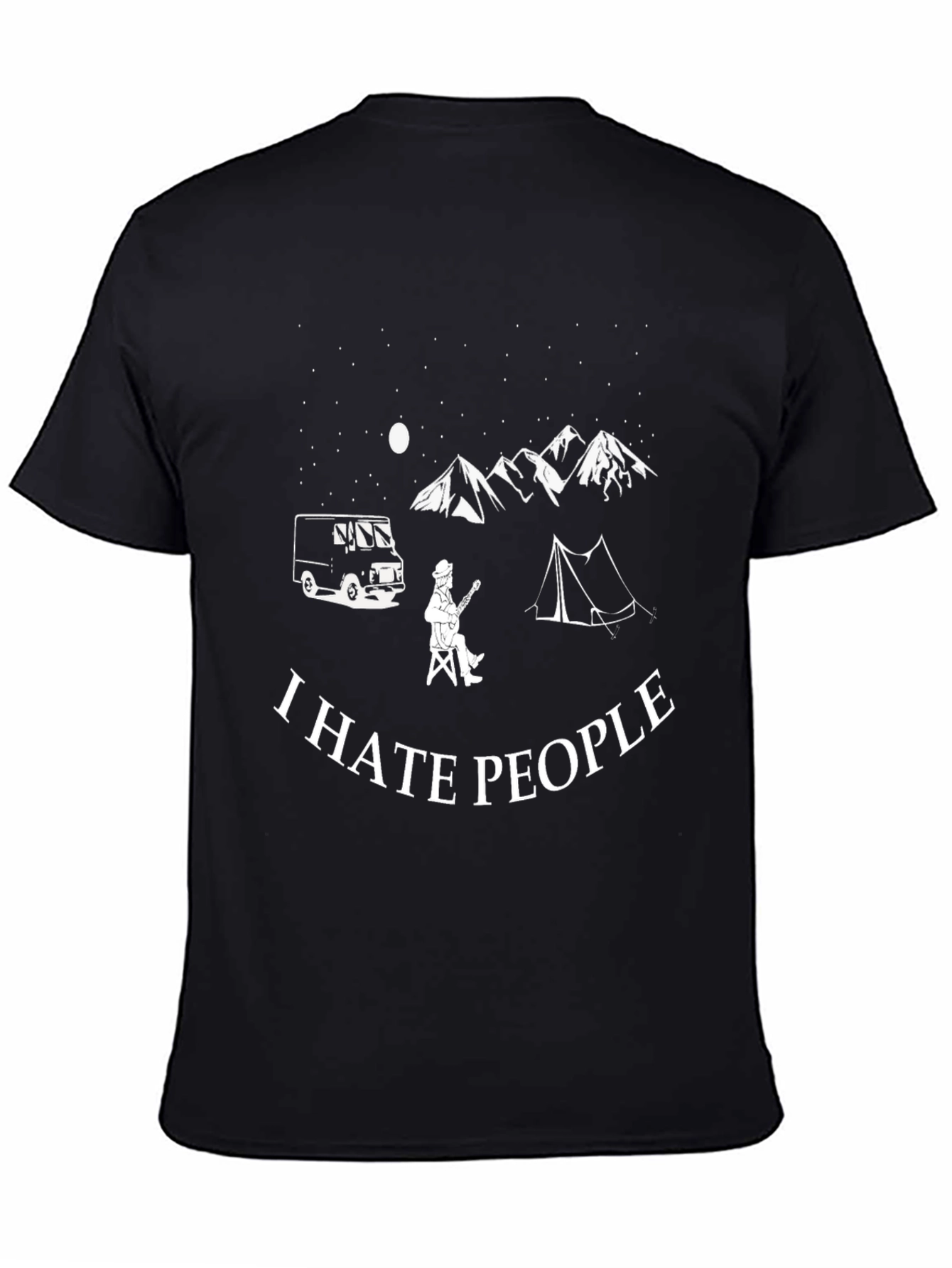 I Hate People Camping Graphic Tee - Introvert T-Shirt