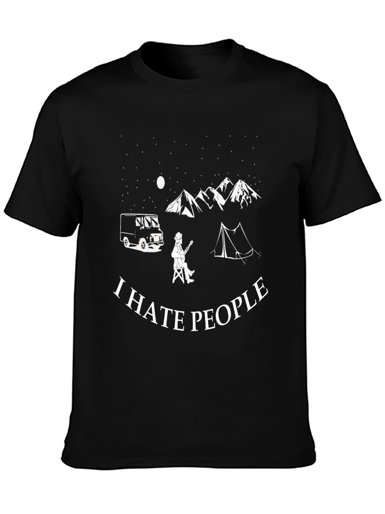 I Hate People Camping Graphic Tee - Introvert T-Shirt