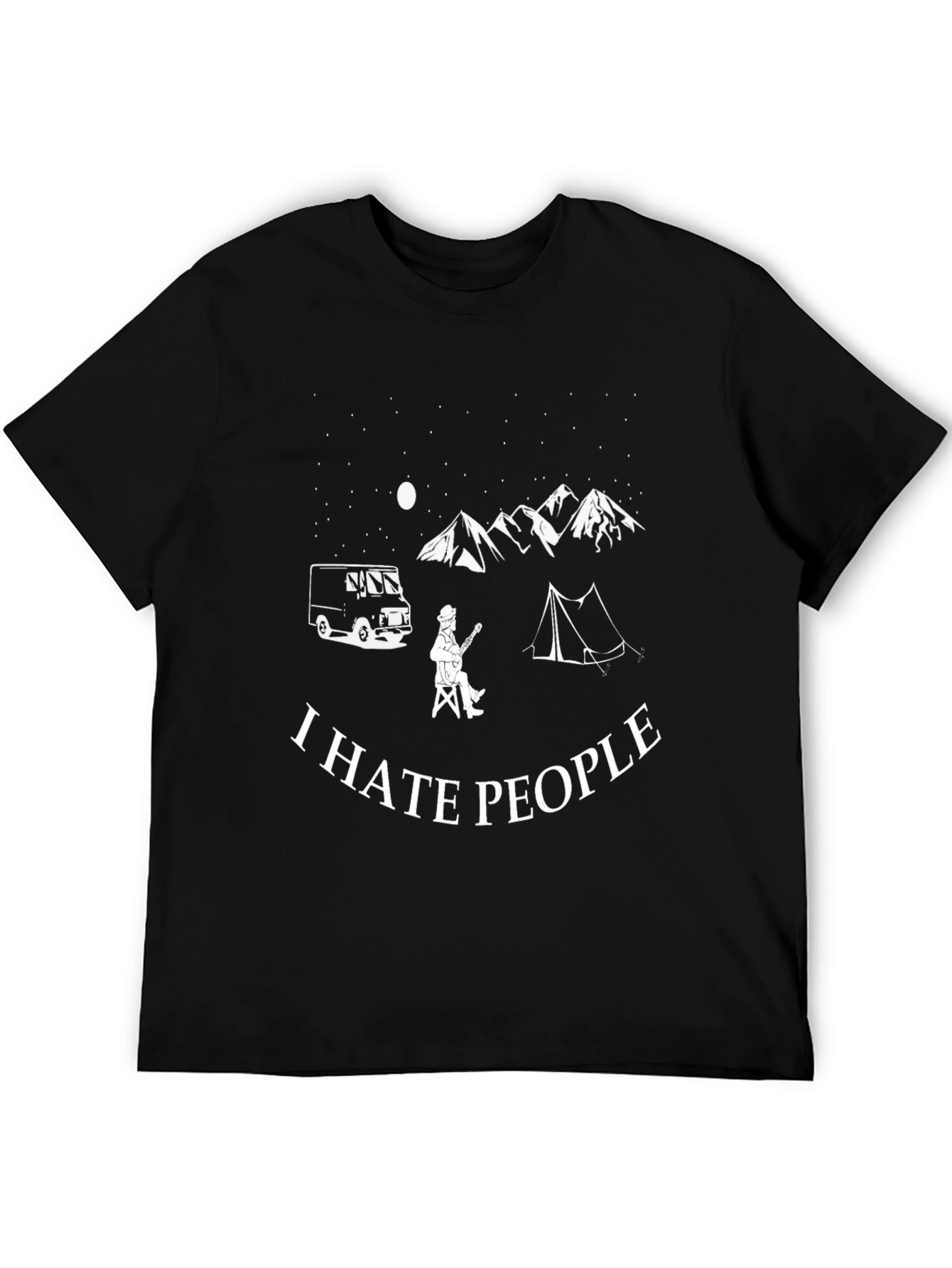 I Hate People Camping Graphic Tee - Introvert T-Shirt