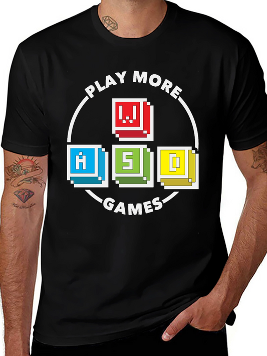 Play More Games Graphic Tee