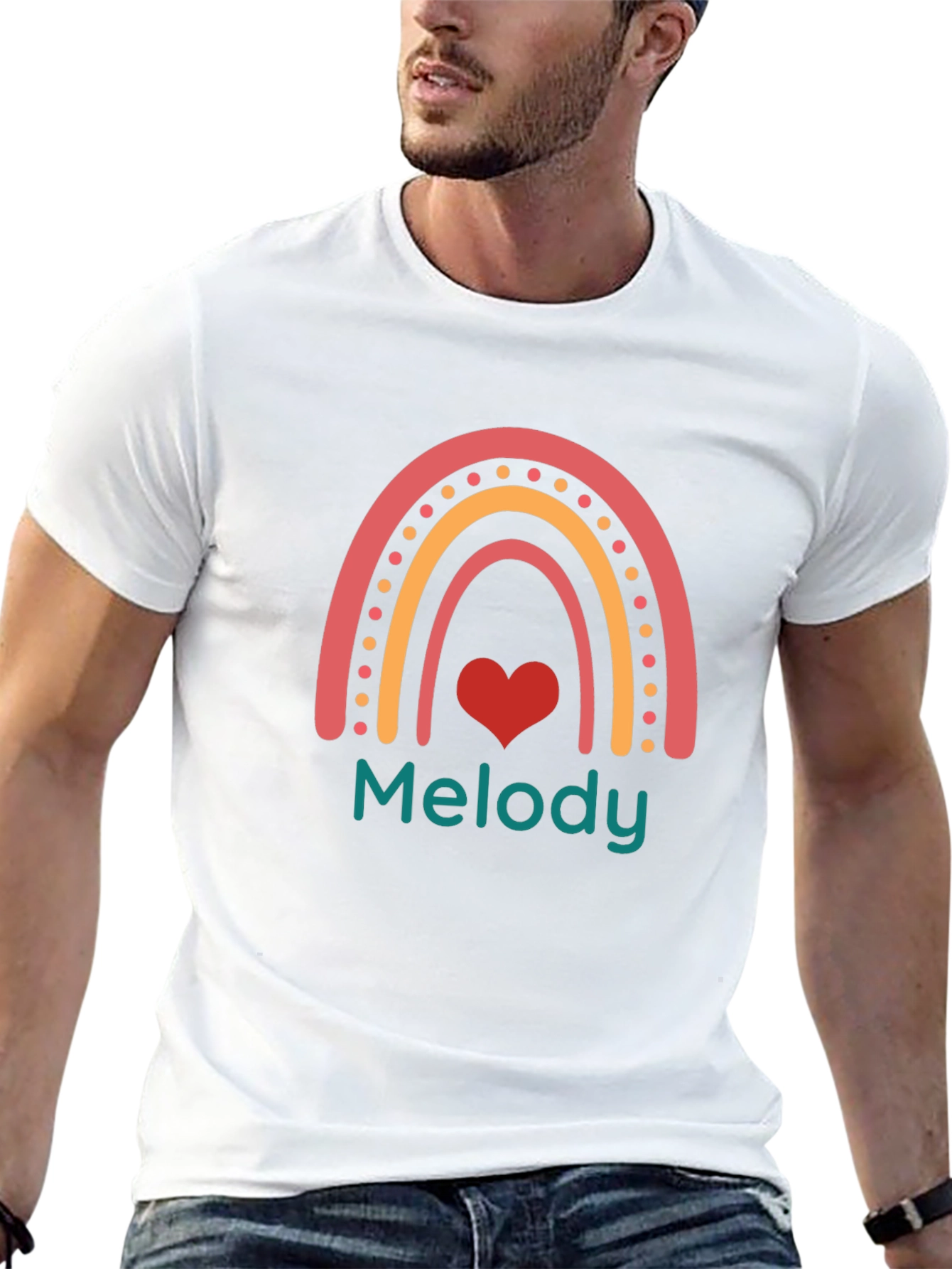 Melody Rainbow Heart T-Shirt