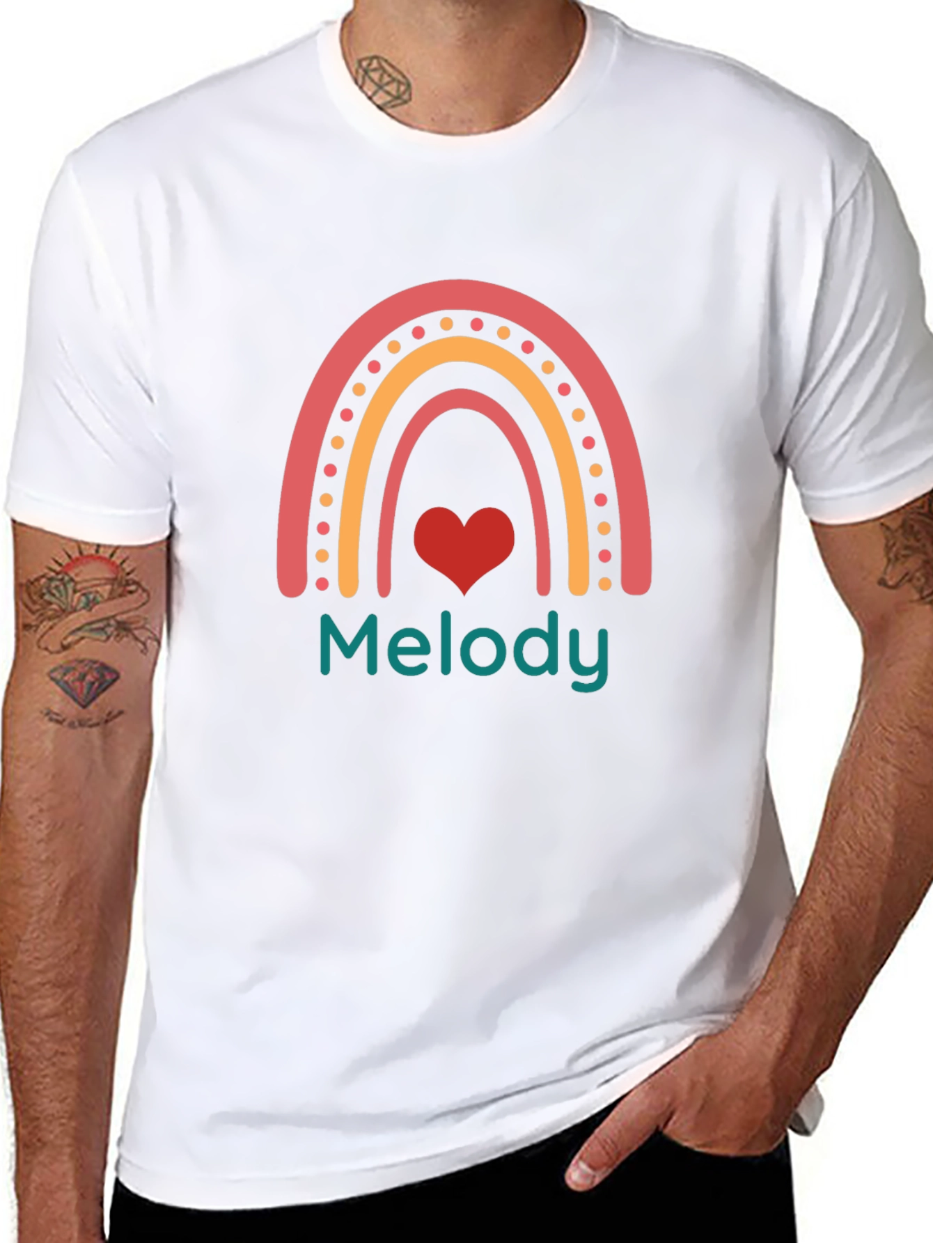 Melody Rainbow Heart T-Shirt