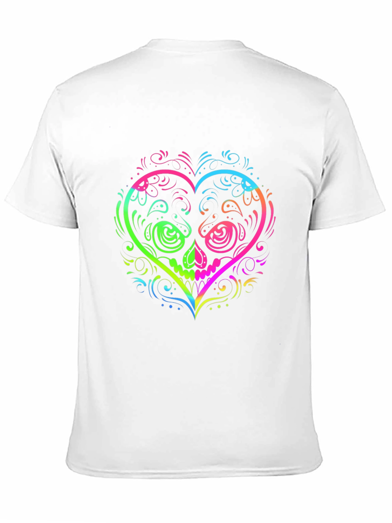 Sugar Skull Heart Graphic T-Shirt