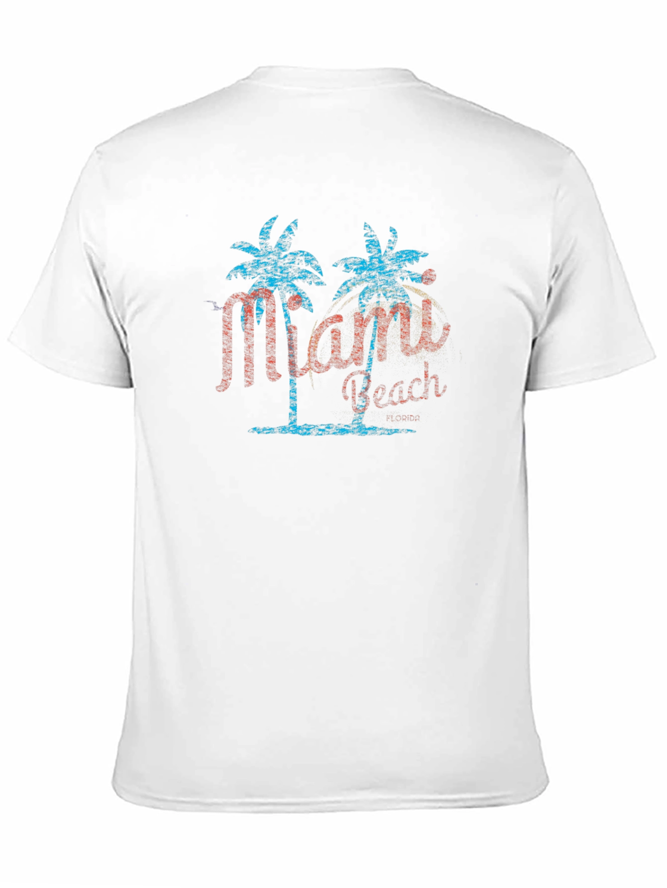 Miami Beach Palm Tee - Retro Vacation Shirt