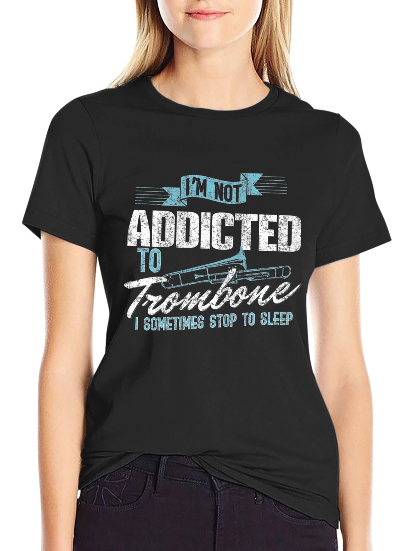 Addicted to Trombone Graphic Tee