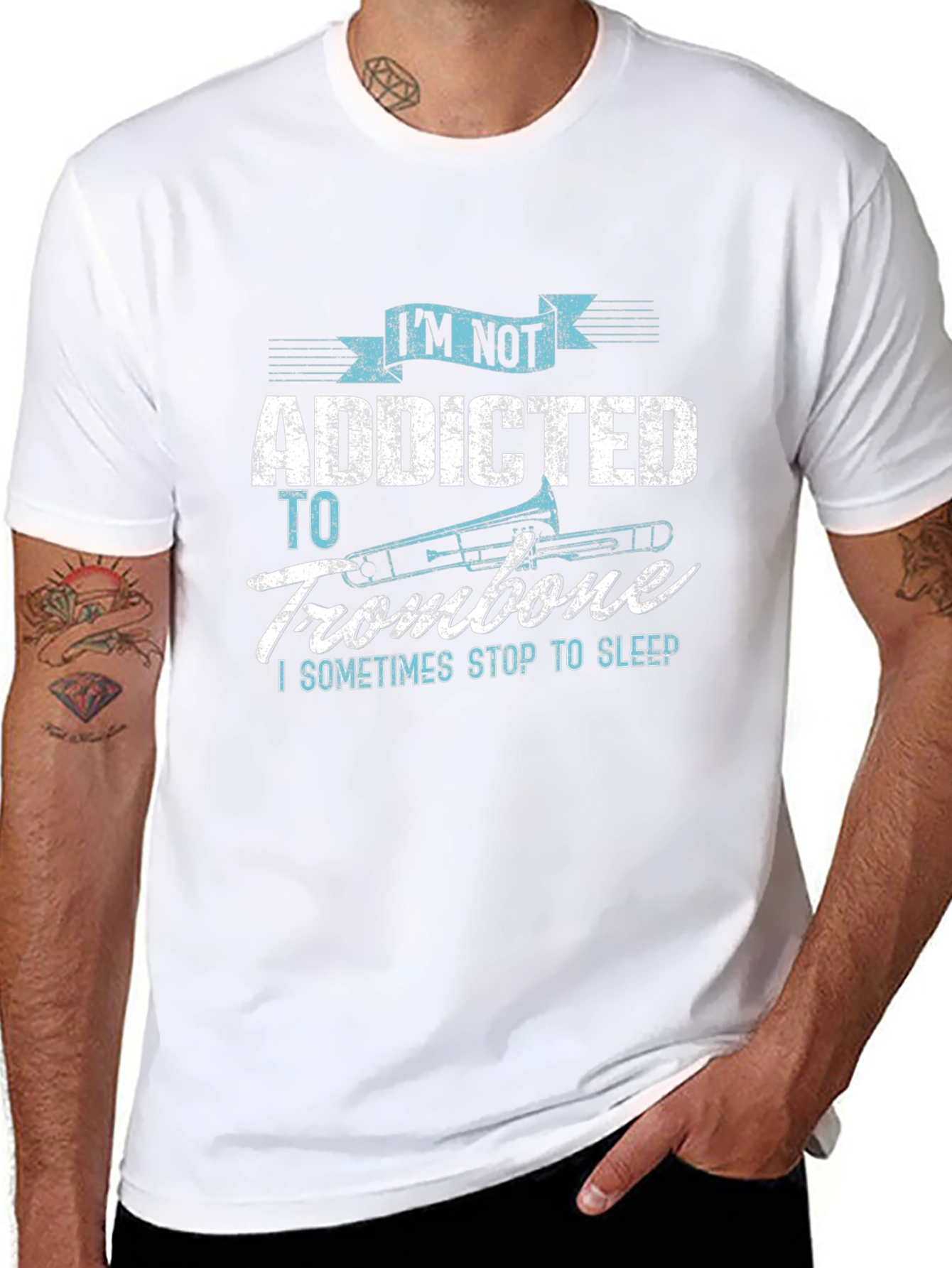 Addicted to Trombone Graphic Tee