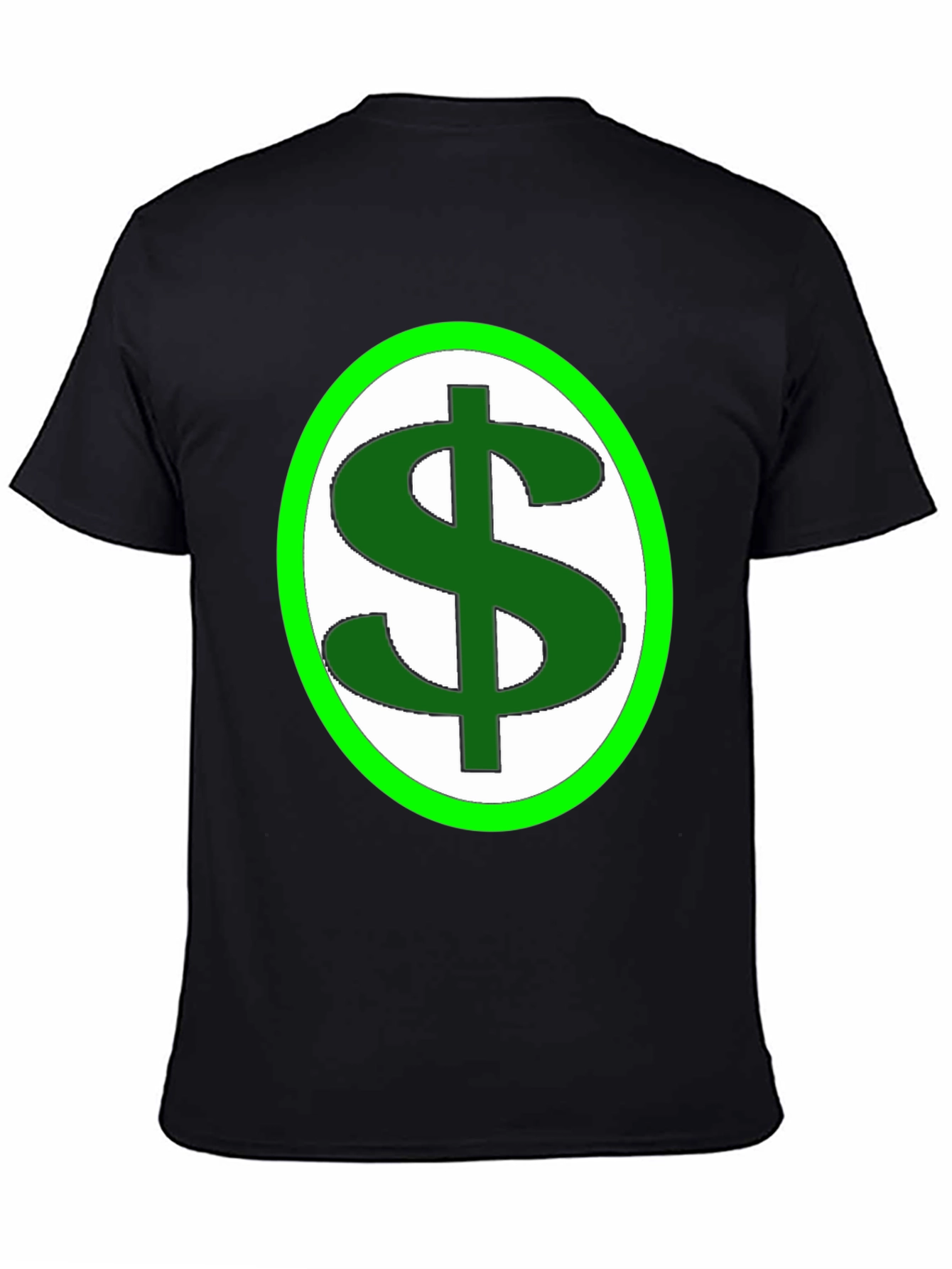 Dollar Sign Graphic Tee - Black
