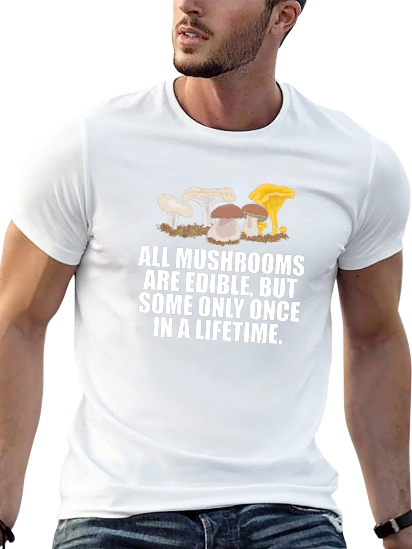Edible Mushroom T-Shirt - Funny Graphic Tee