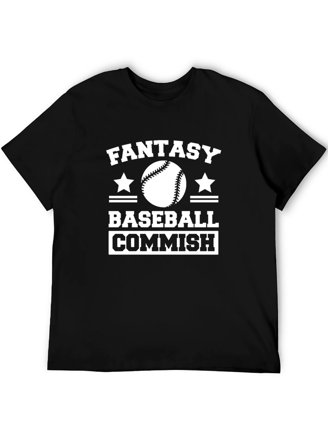 Fantasy Baseball Commish T-Shirt - Black
