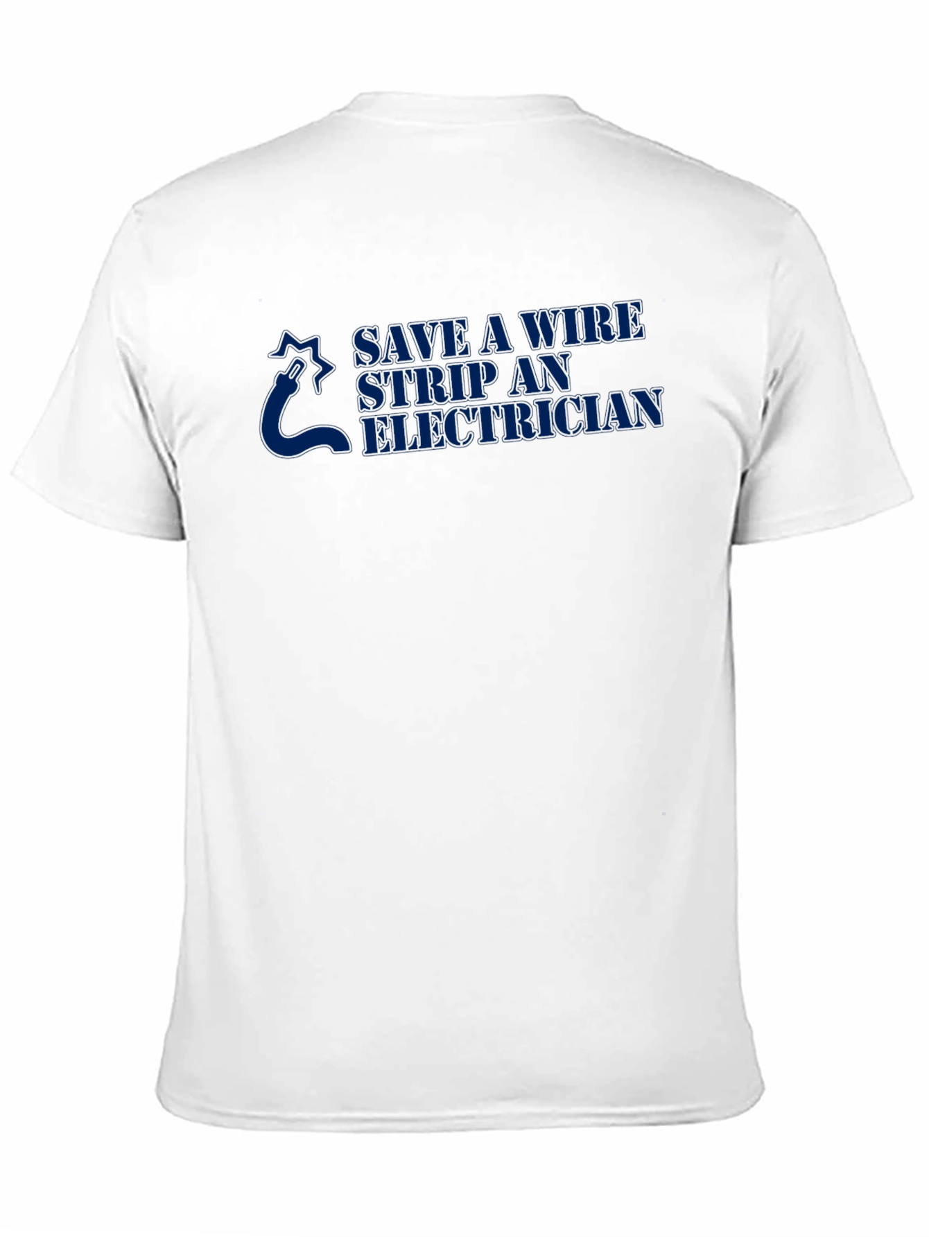 Save a Wire Strip an Electrician Black T-Shirt