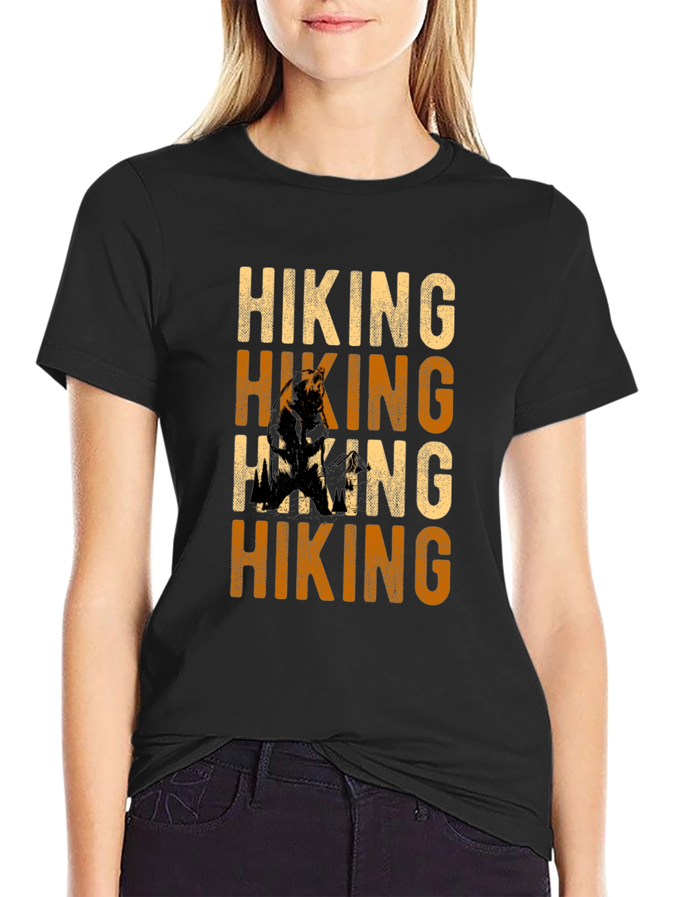 Hiking Adventure T-Shirt - Black