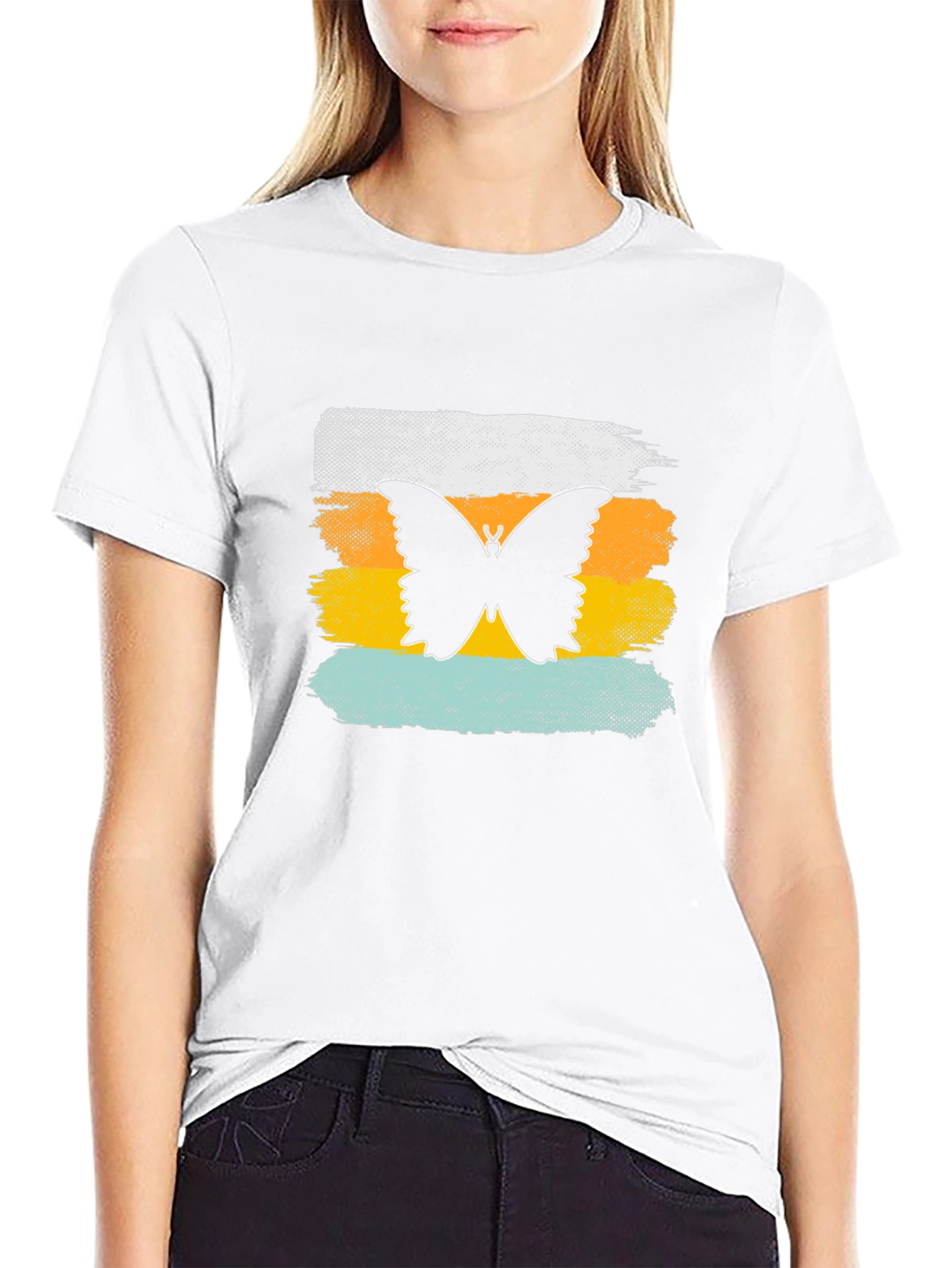 Butterfly Graphic T-Shirt - Black