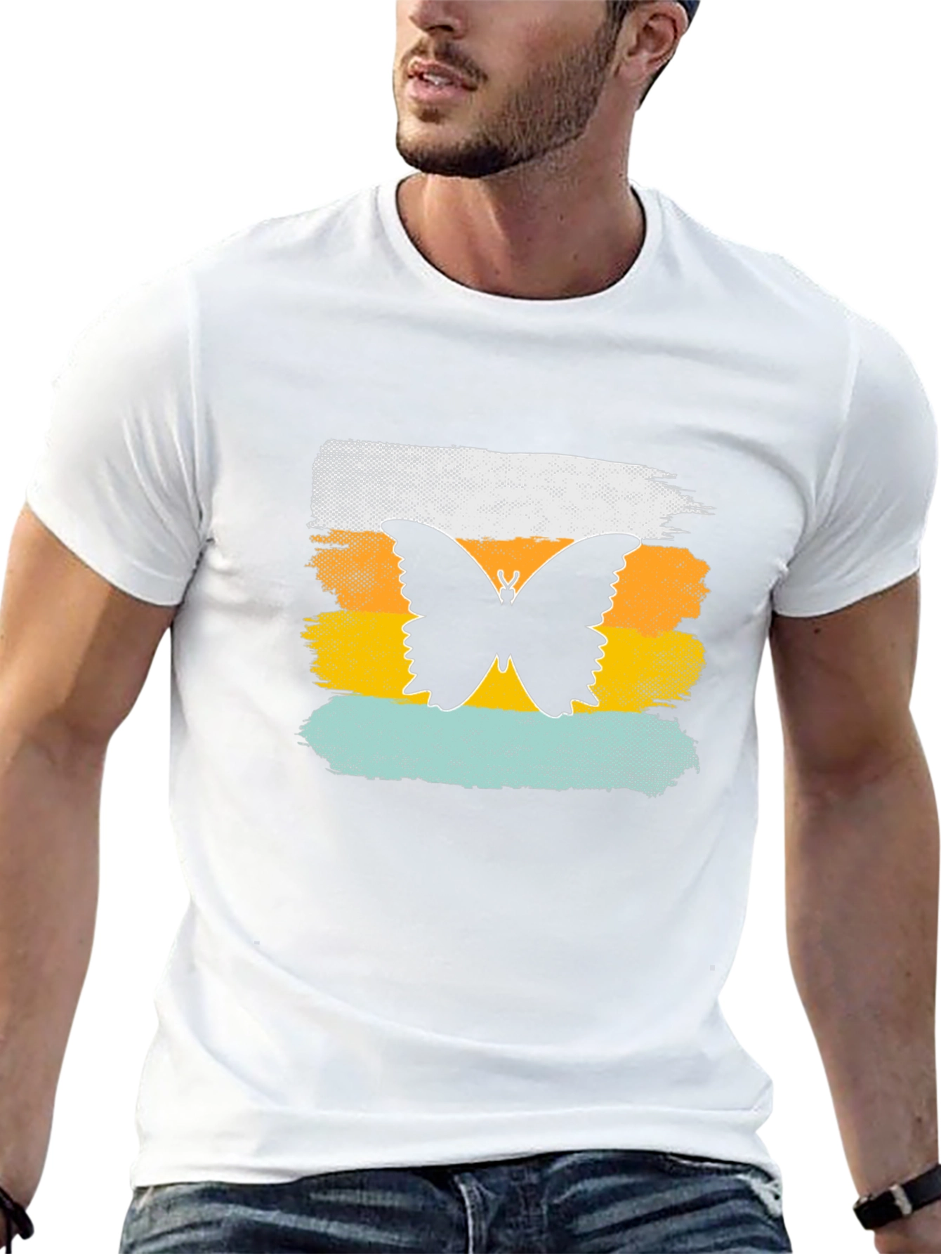 Butterfly Graphic T-Shirt - Black