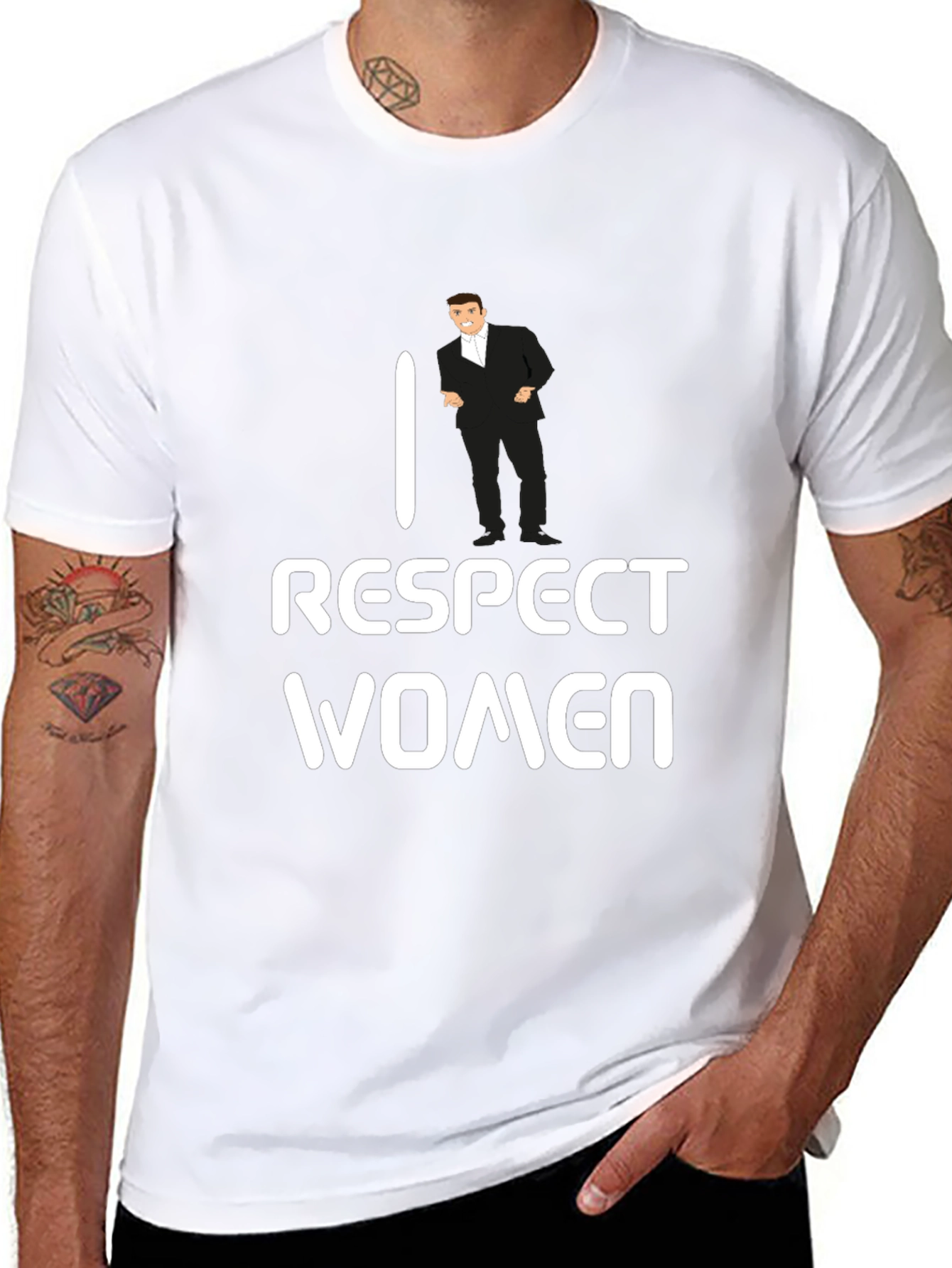 I Respect Women T-Shirt - Funny Gentleman Design
