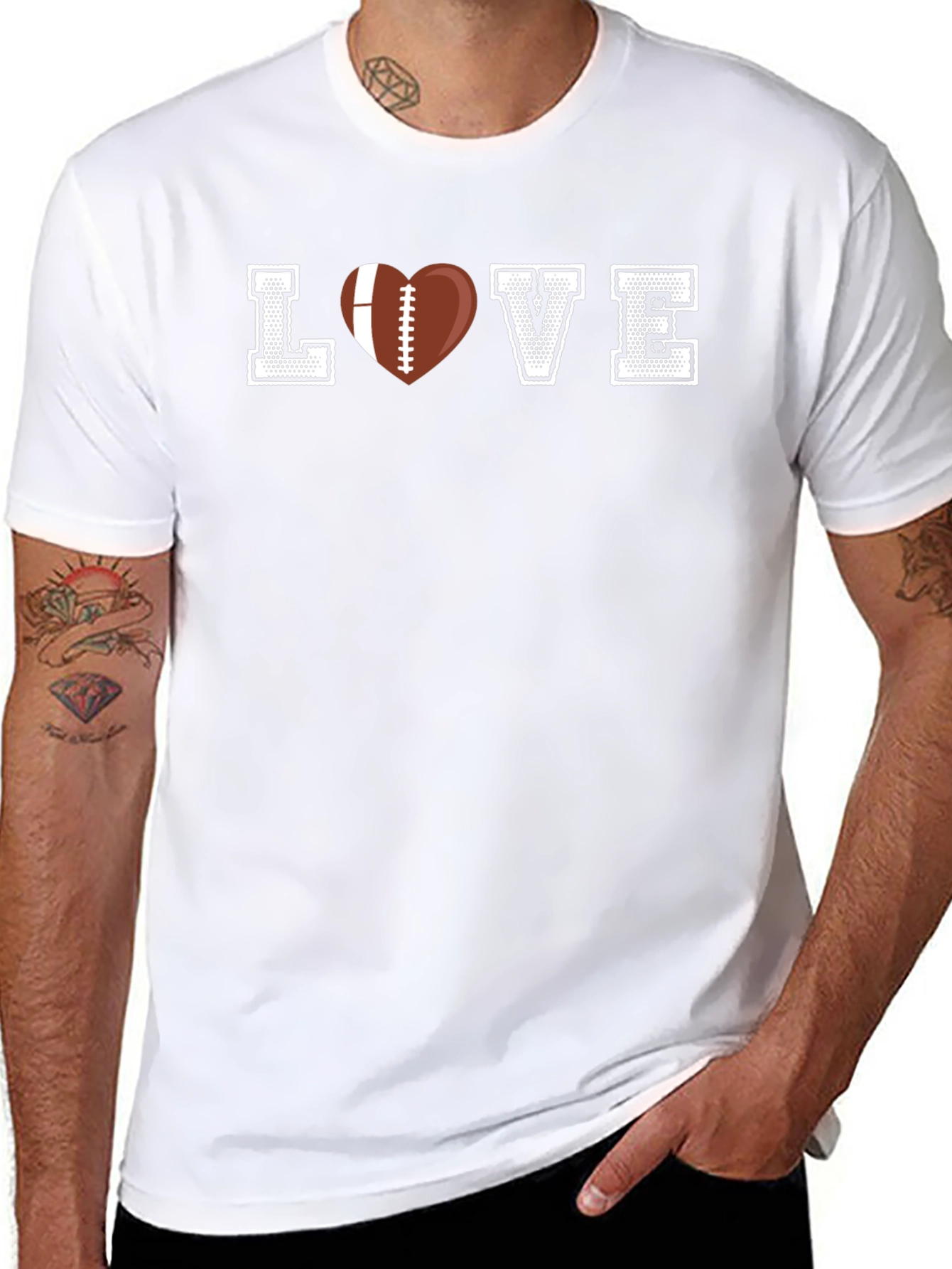 Football Love Graphic T-Shirt