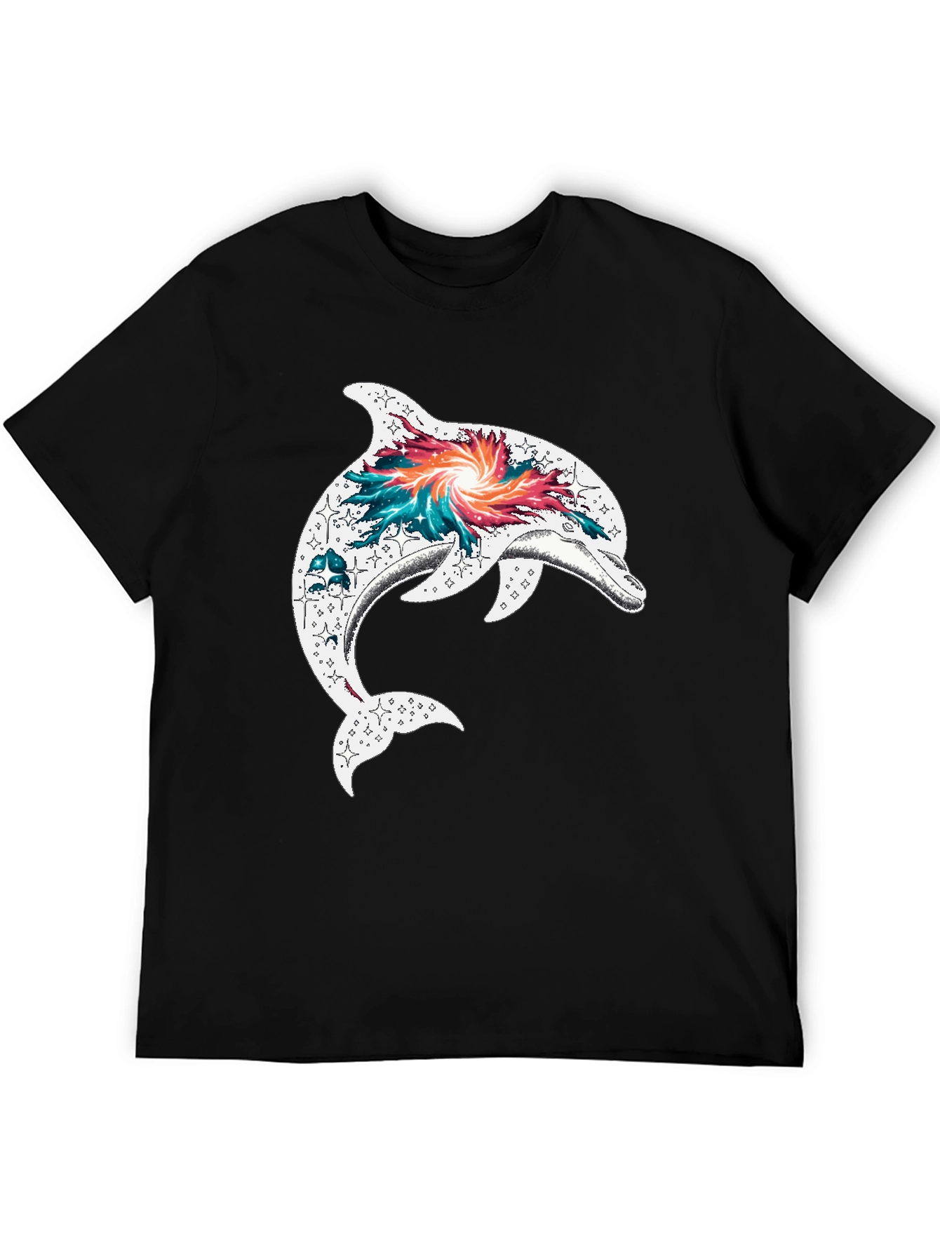 Dolphin Galaxy Graphic T-Shirt