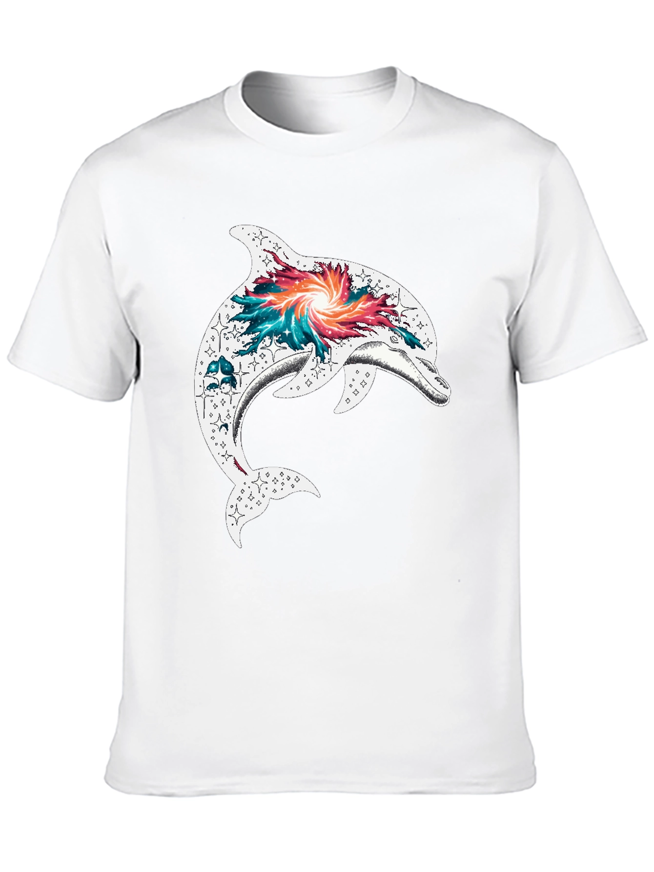 Dolphin Galaxy Graphic T-Shirt