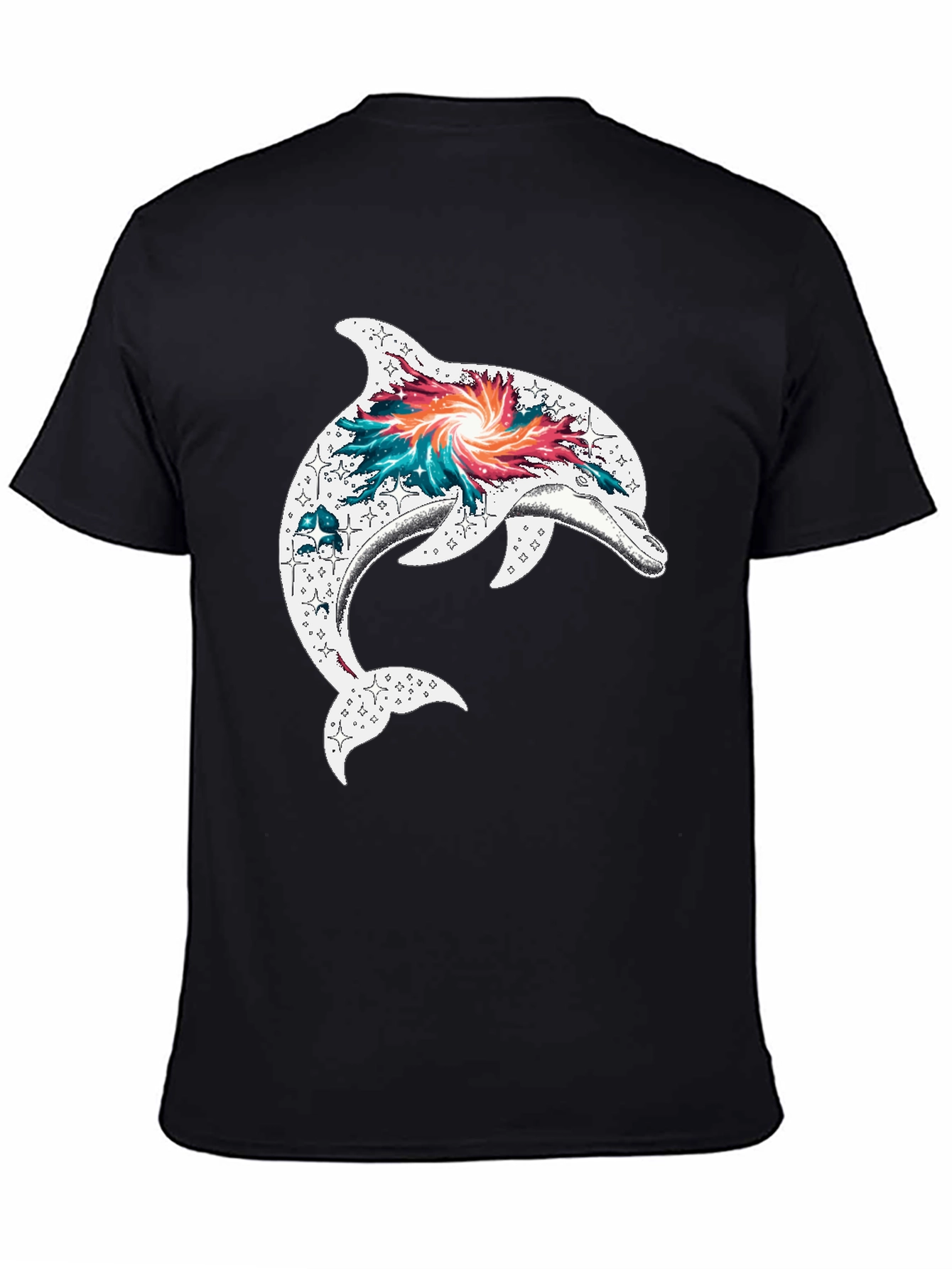 Dolphin Galaxy Graphic T-Shirt