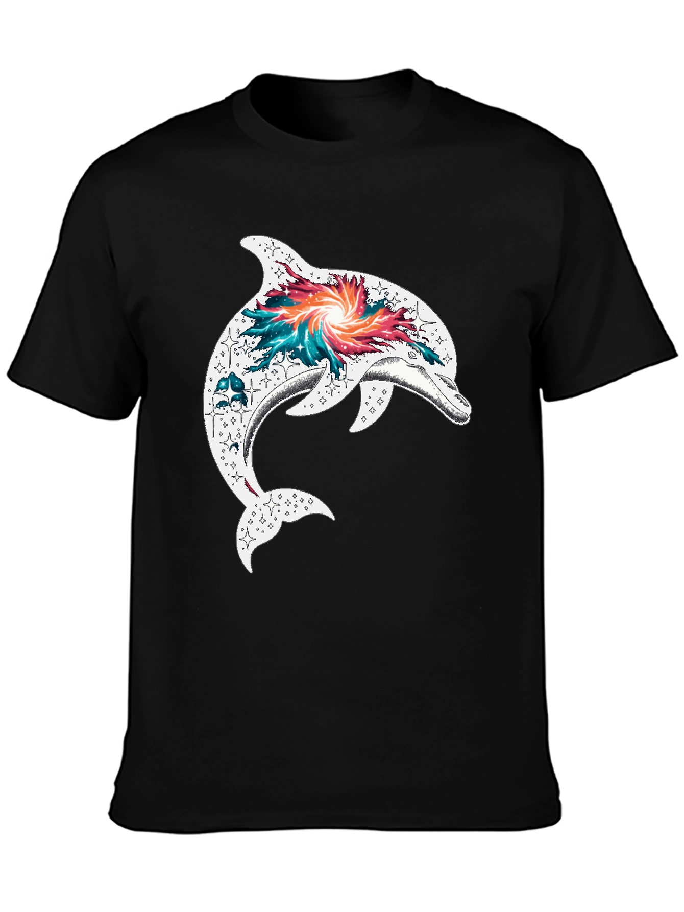 Dolphin Galaxy Graphic T-Shirt