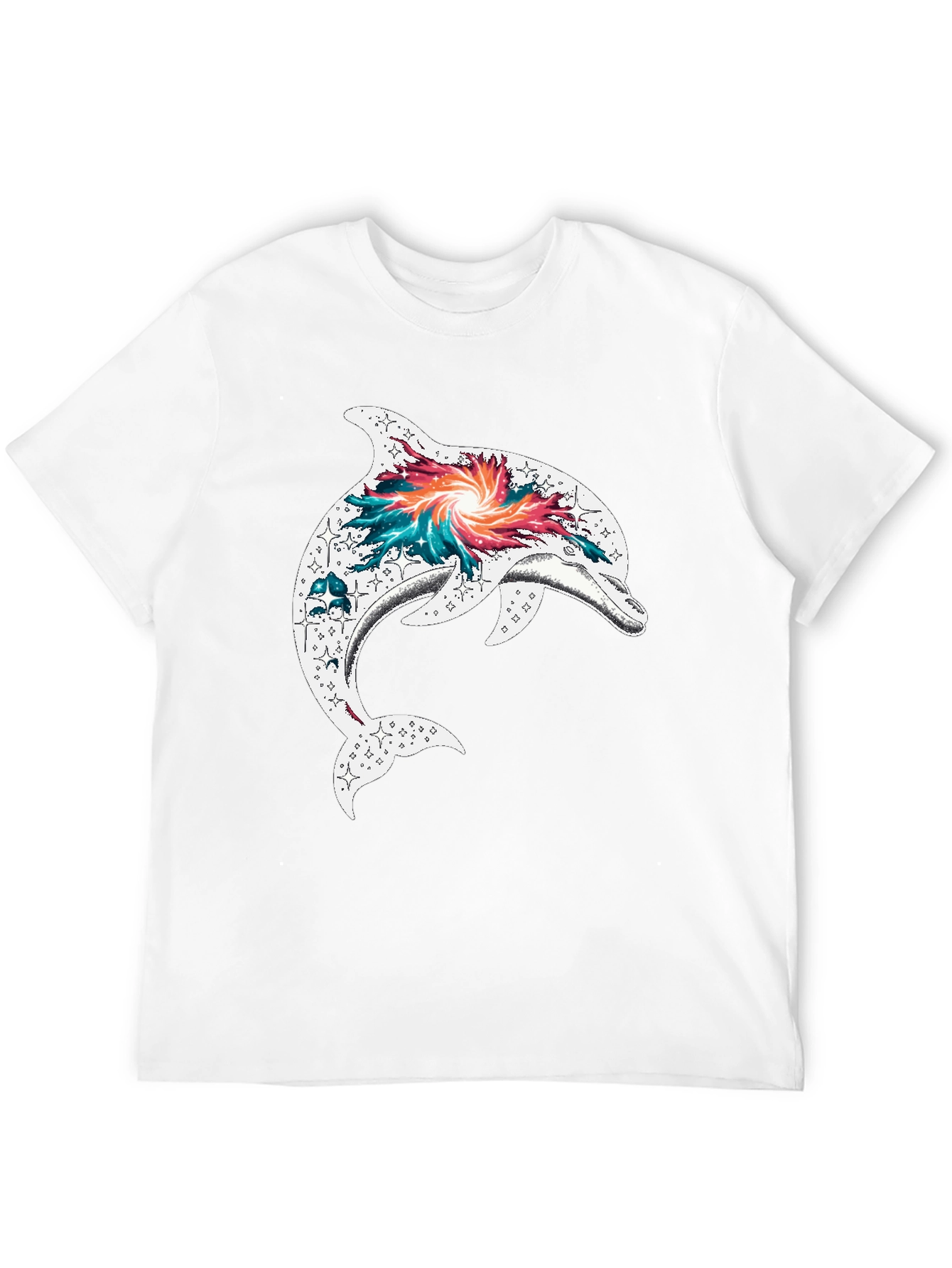 Dolphin Galaxy Graphic T-Shirt