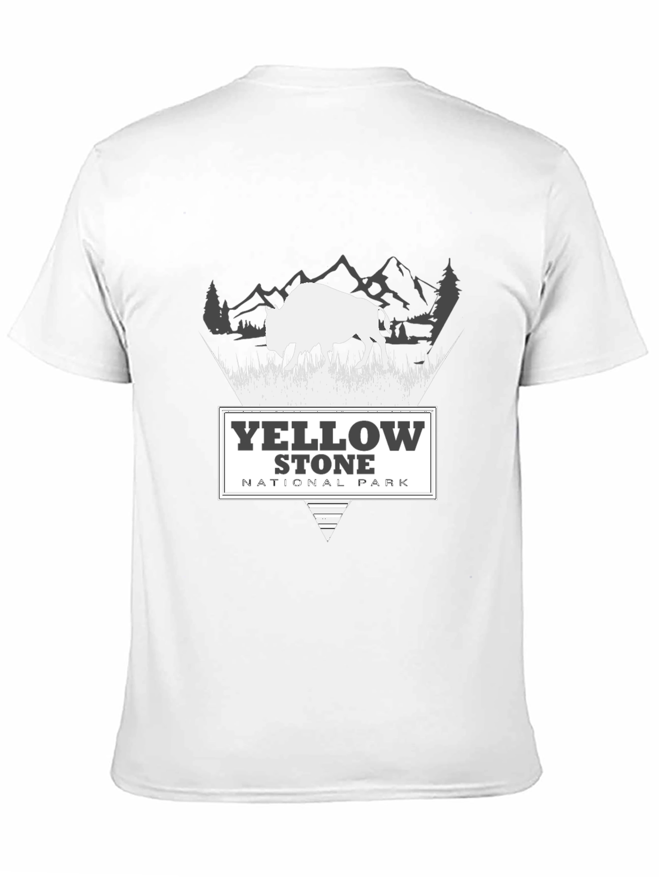 Yellowstone National Park Black Graphic Tee