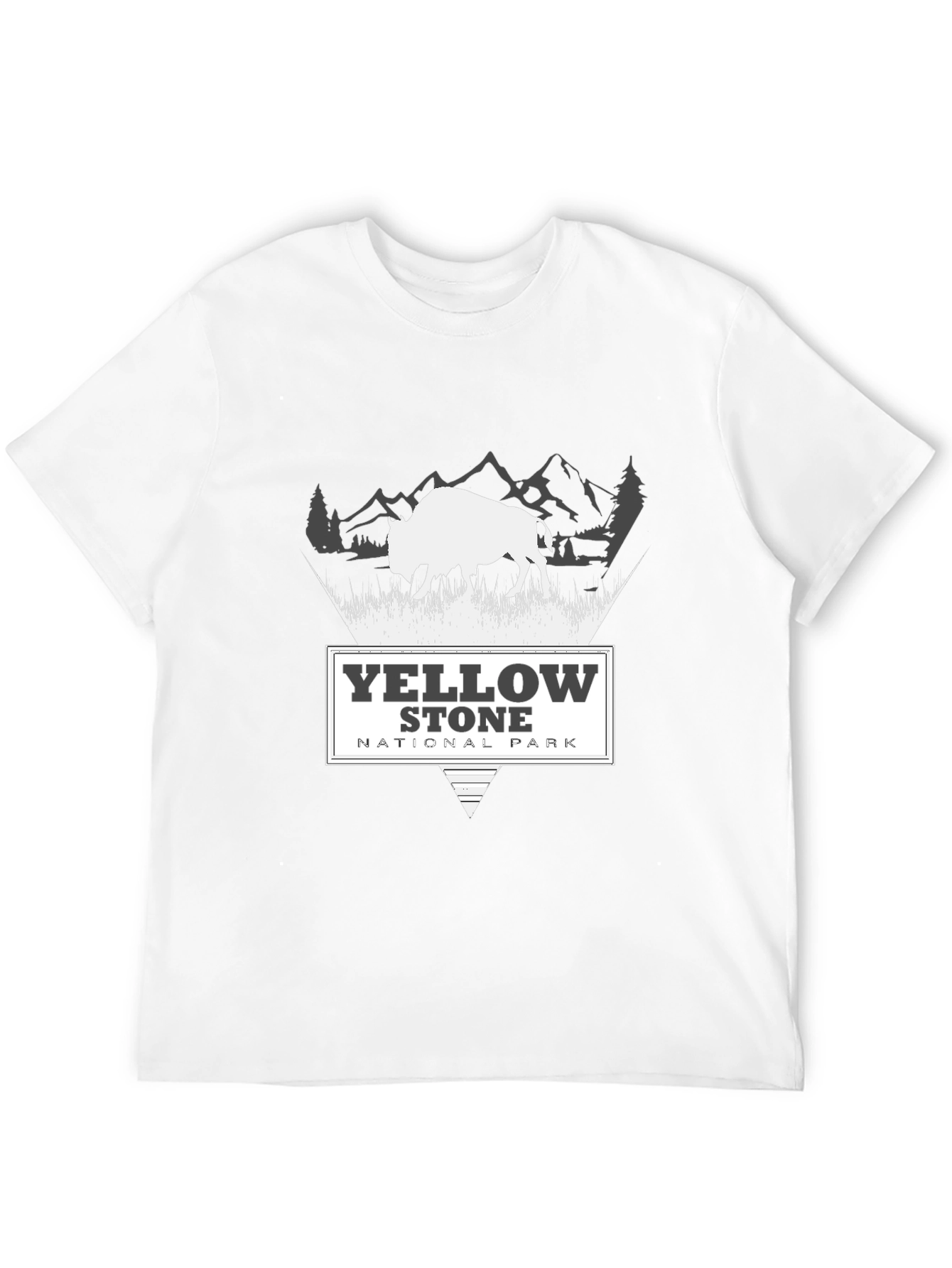 Yellowstone National Park Black Graphic Tee