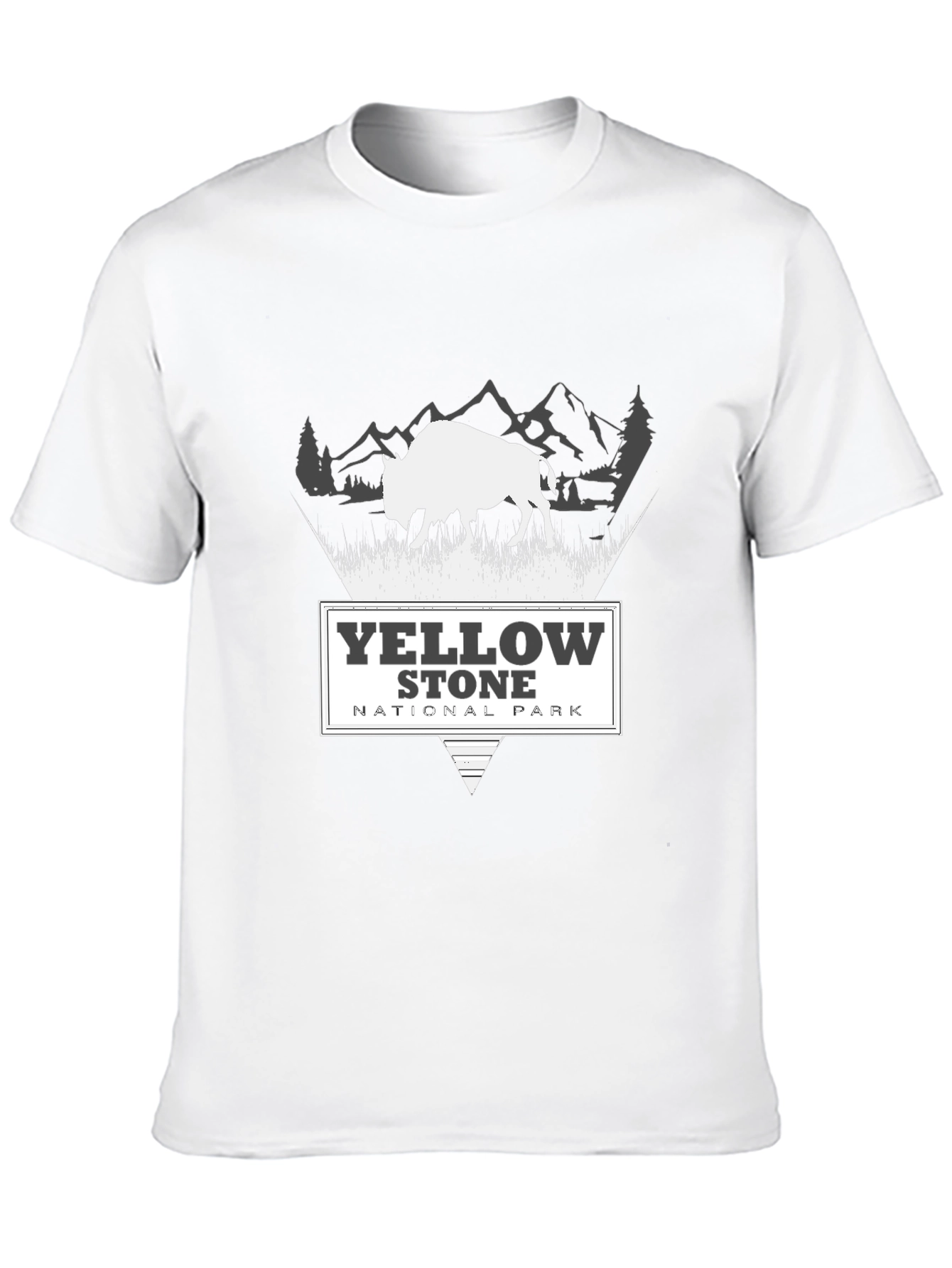 Yellowstone National Park Black Graphic Tee